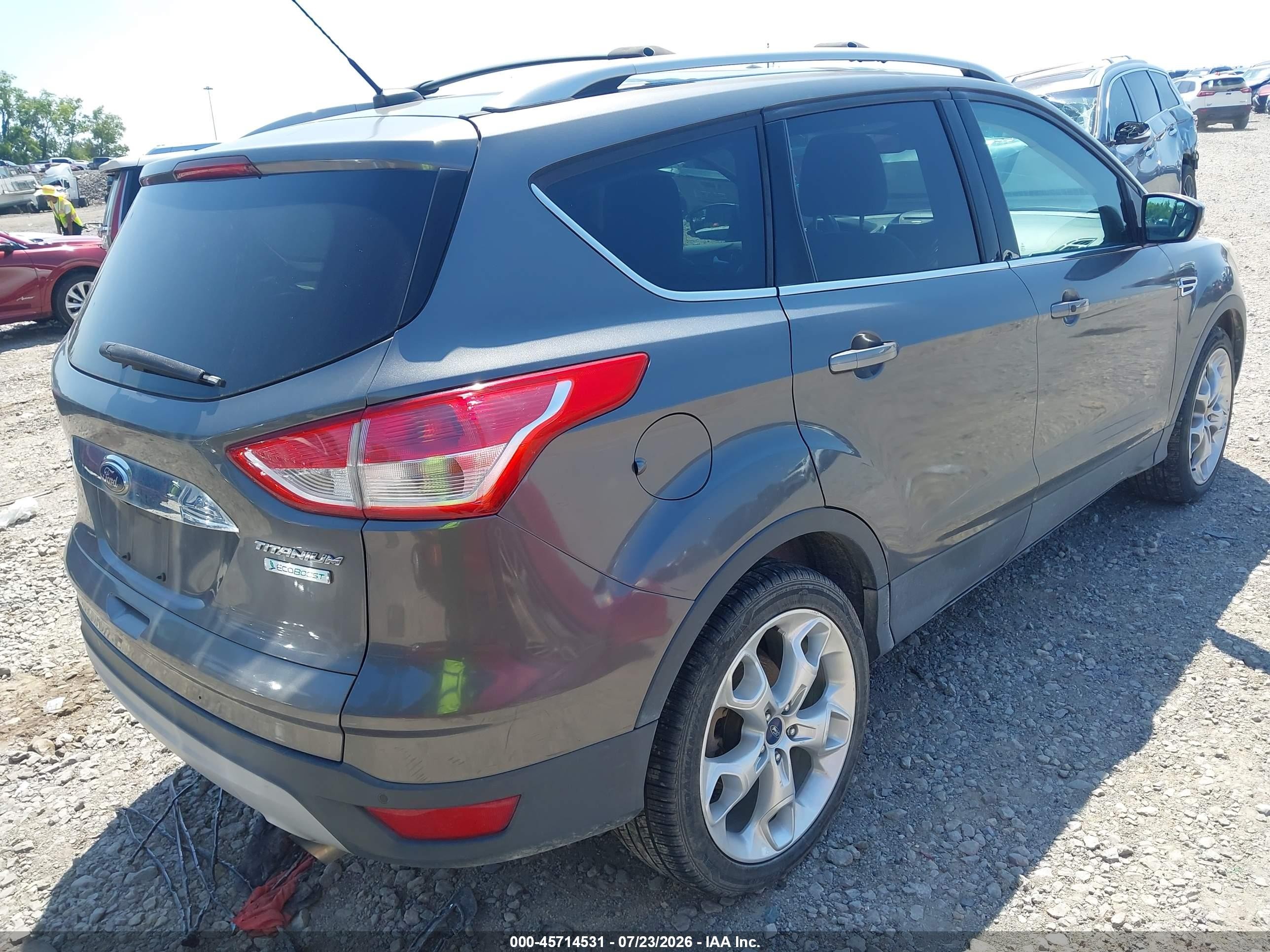 2014 Ford Escape Titanium Gray vin: 1FMCU0JX2EUA73623