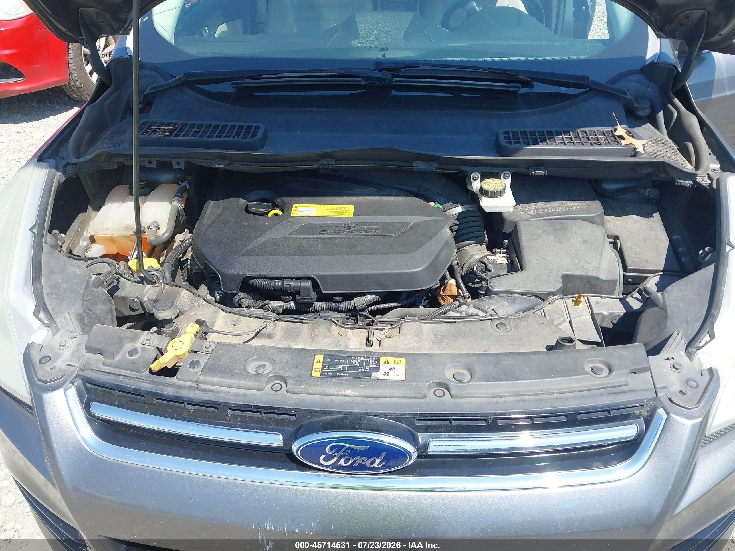 2014 Ford Escape Titanium Gray vin: 1FMCU0JX2EUA73623
