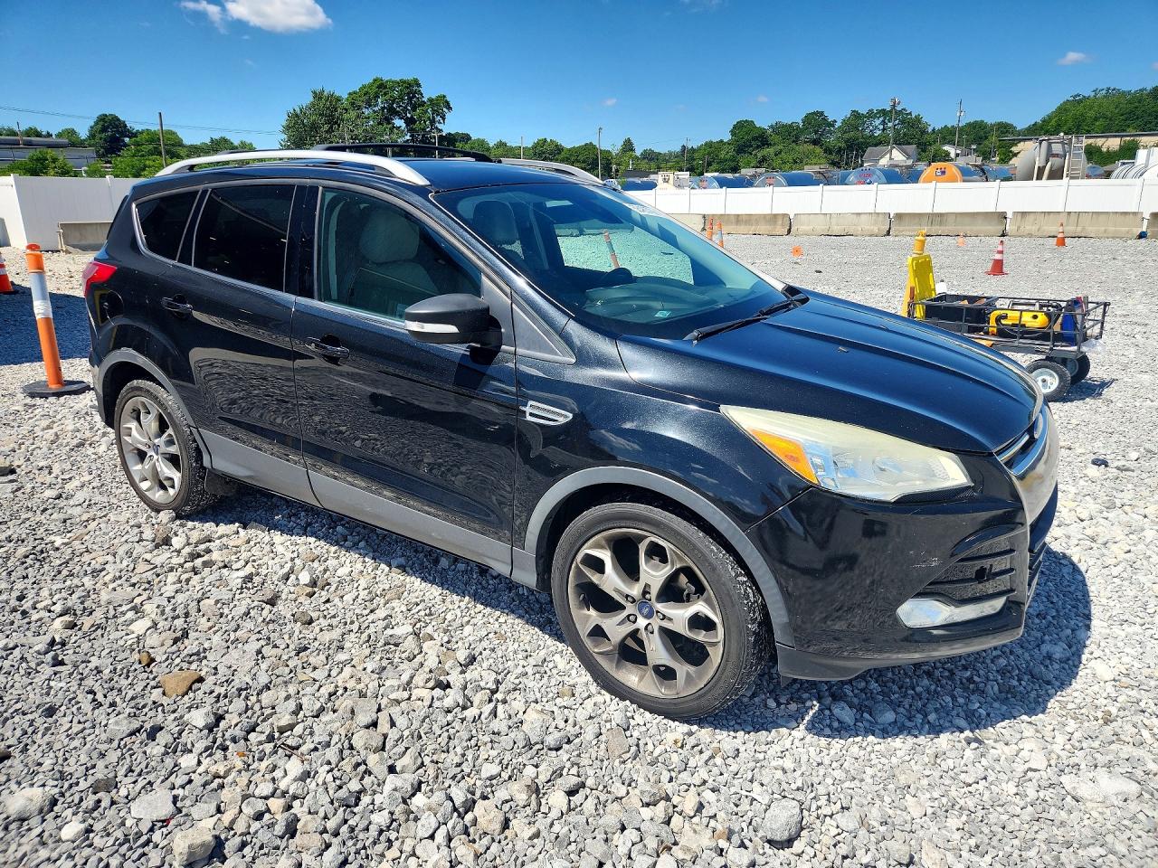 2014 Ford Escape Titanium Черный vin: 1FMCU0JX2EUA74884