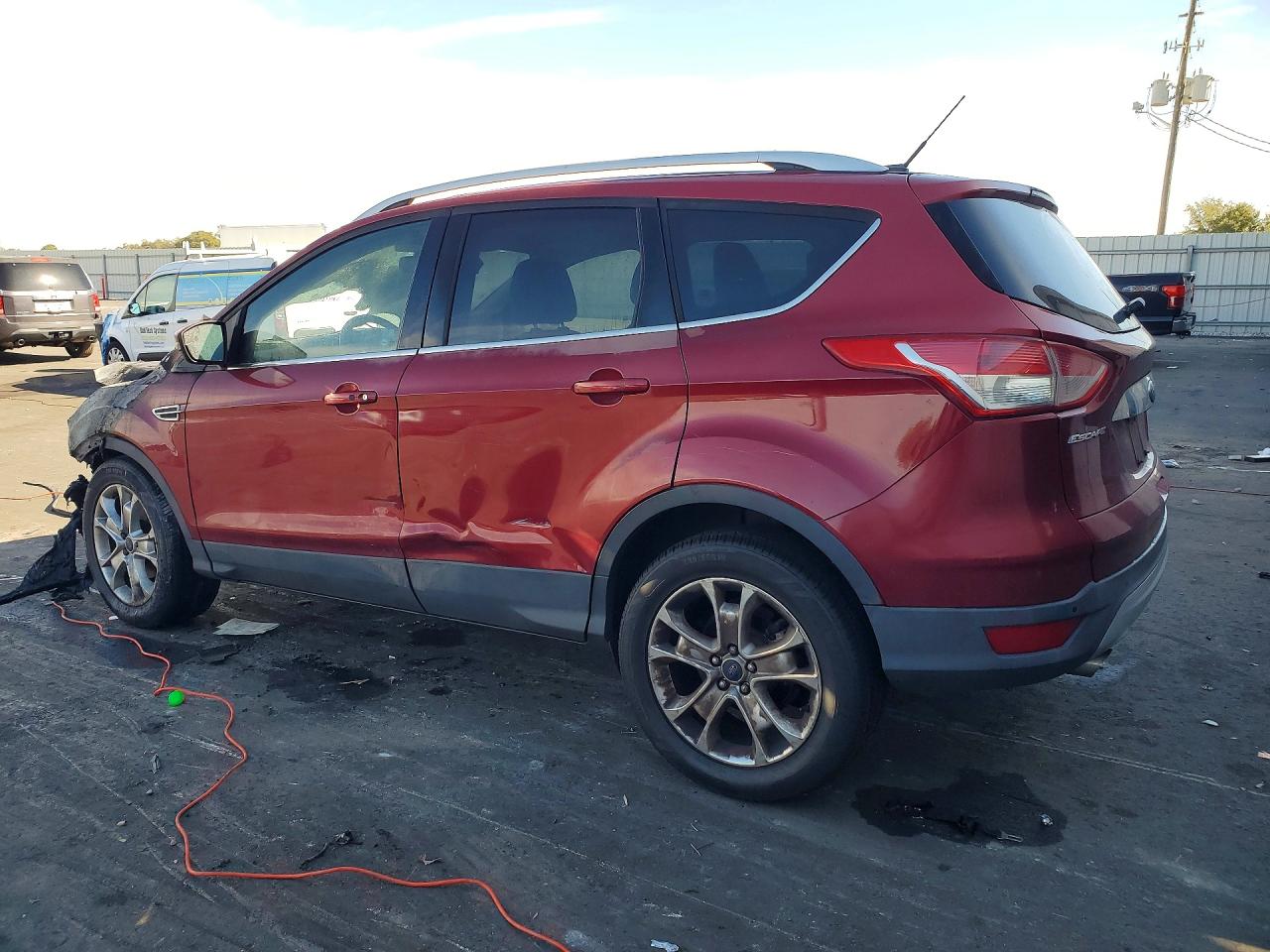 2014 Ford Escape Titanium Красный vin: 1FMCU0JX2EUB04708