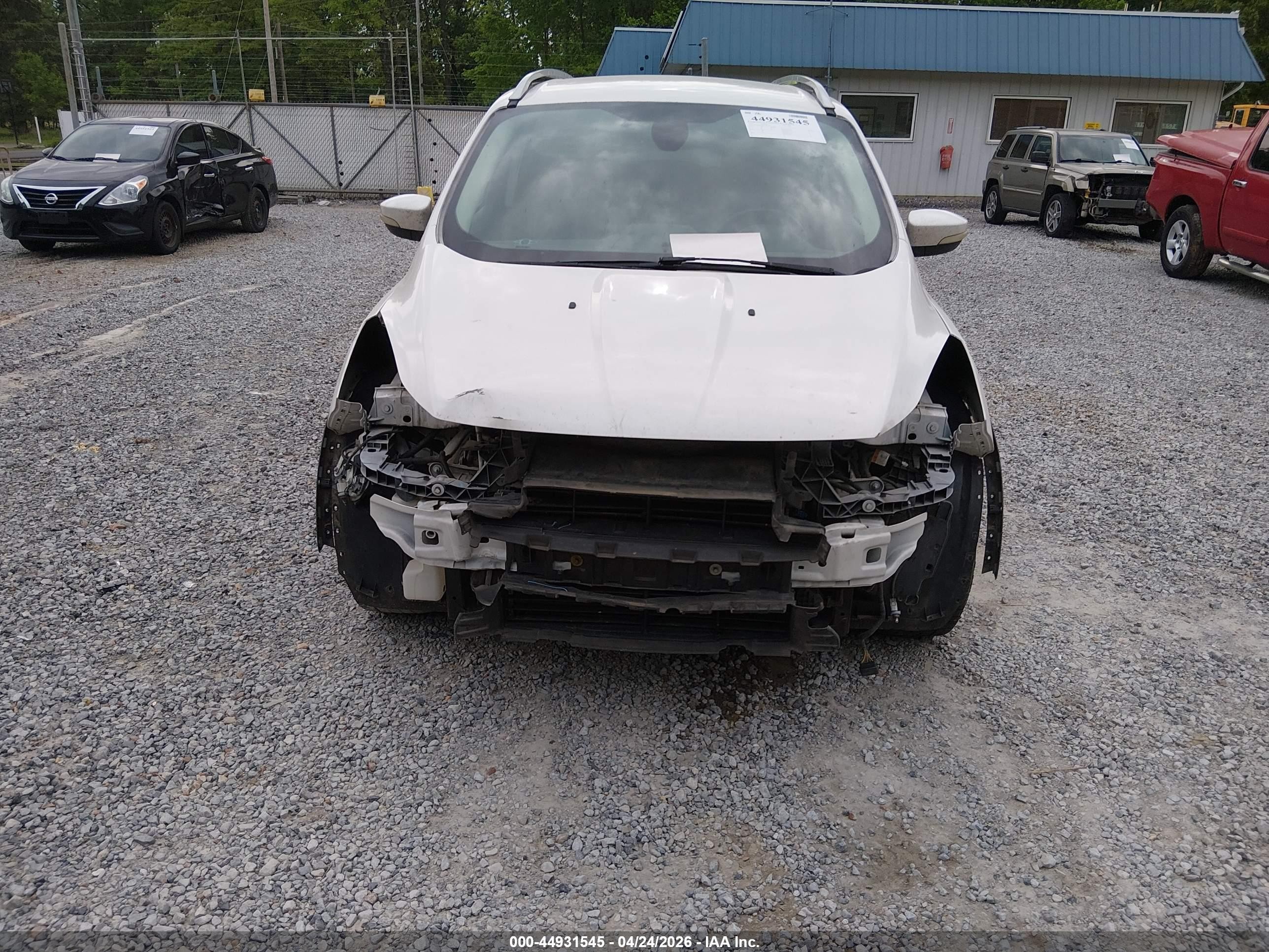 2014 Ford Escape Titanium Белый vin: 1FMCU0JX2EUB43508