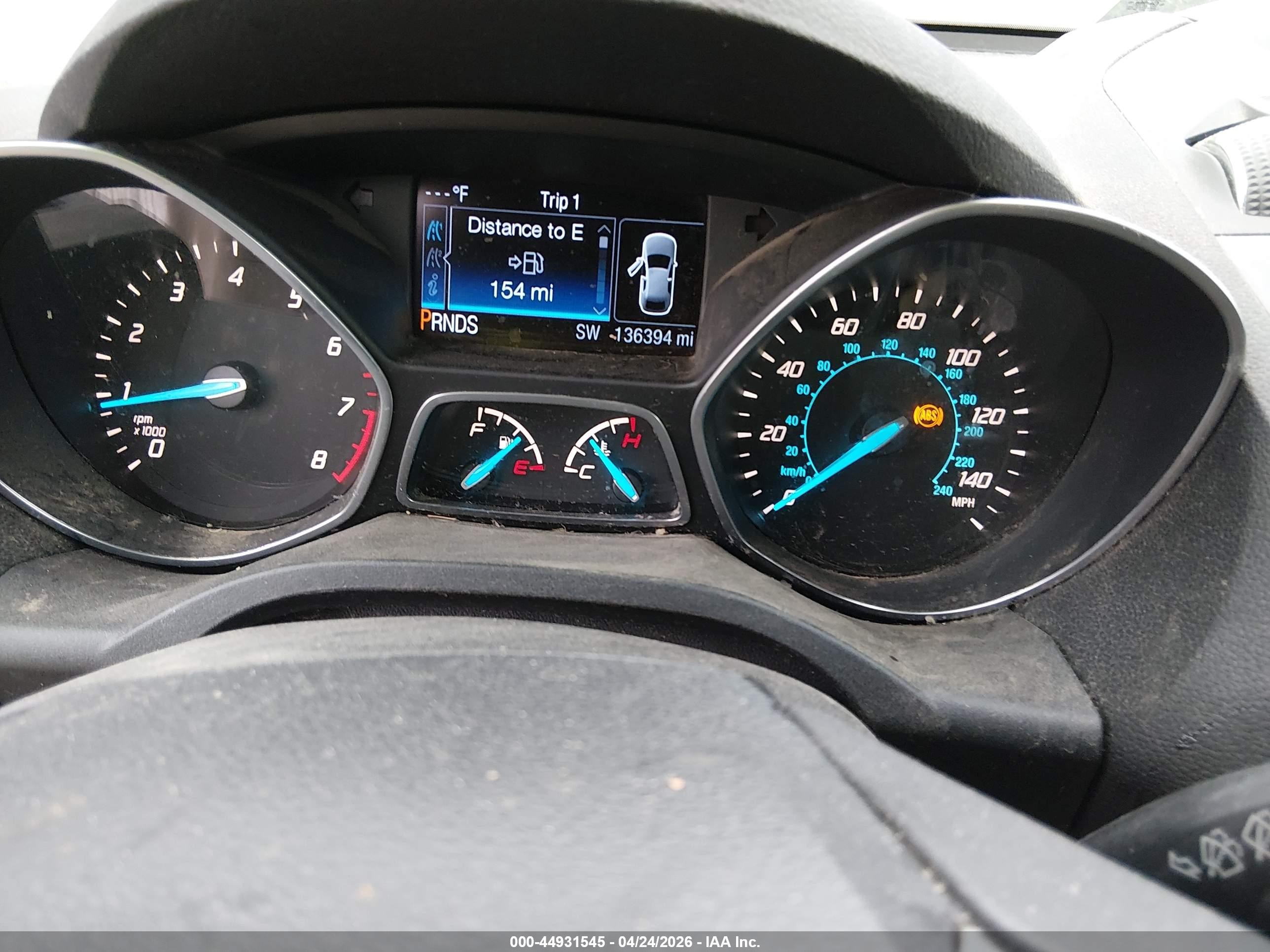 2014 Ford Escape Titanium Белый vin: 1FMCU0JX2EUB43508