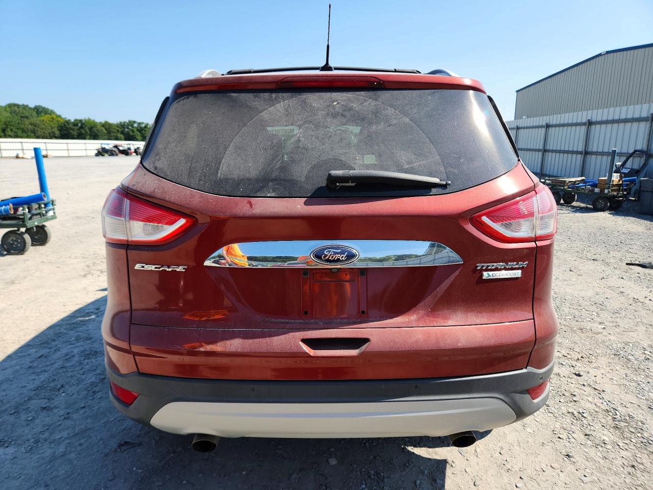 2014 Ford Escape Titanium Red vin: 1FMCU0JX2EUB44156