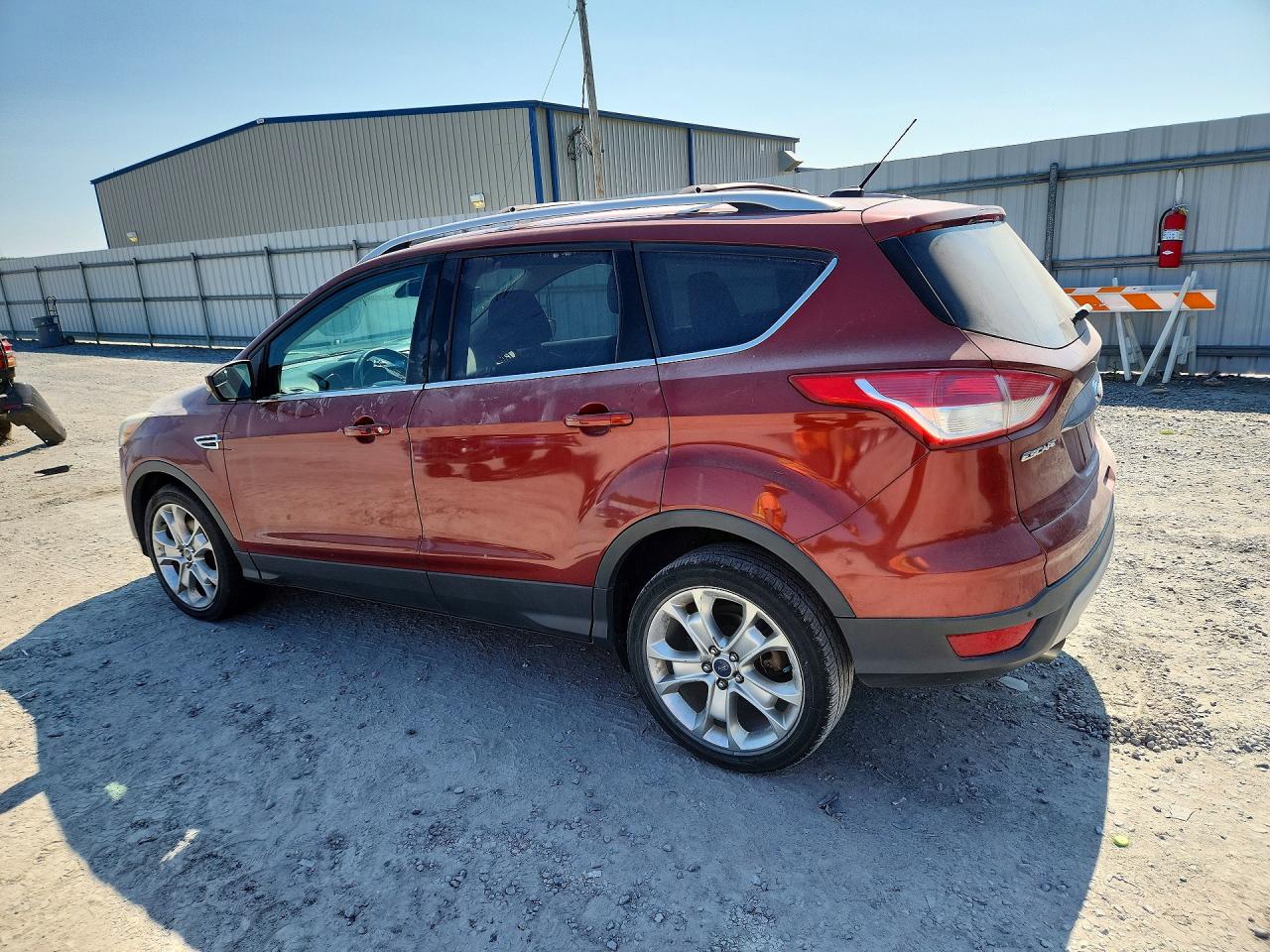 2014 Ford Escape Titanium Red vin: 1FMCU0JX2EUB44156