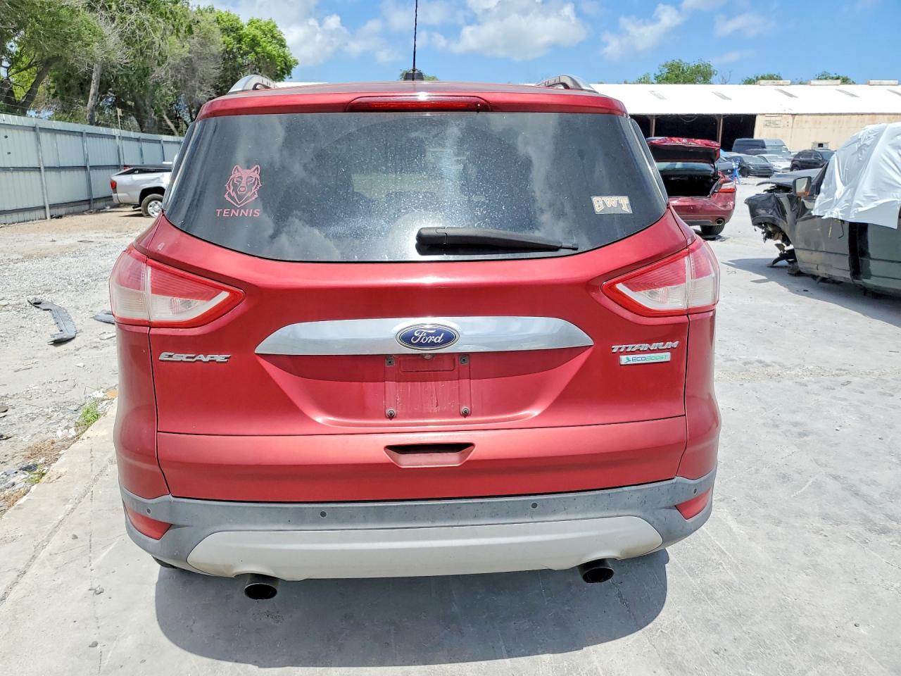 2014 Ford Escape Titanium Темно-бордовый vin: 1FMCU0JX2EUB71907