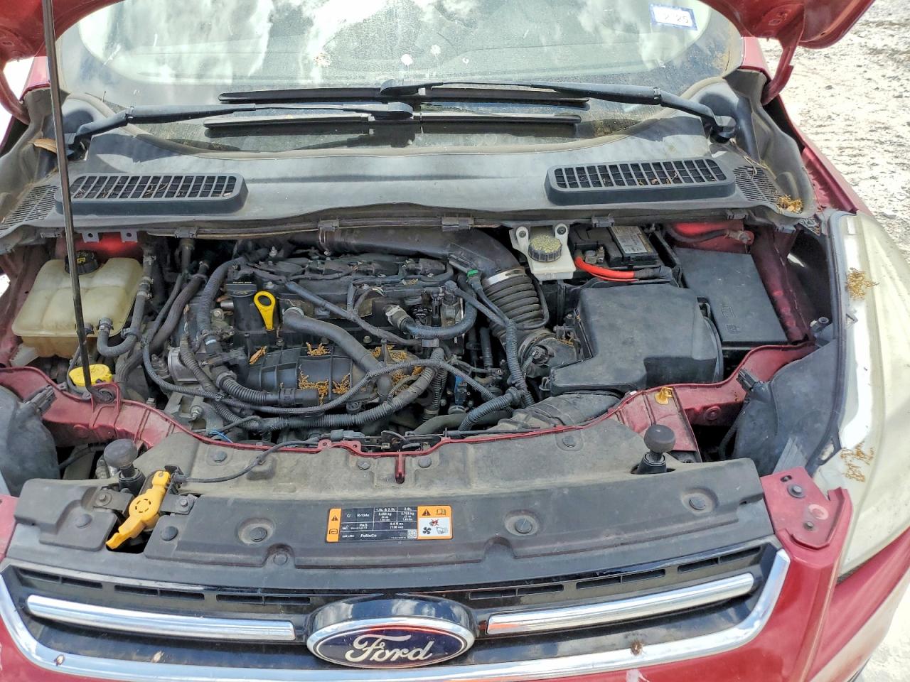 2014 Ford Escape Titanium Темно-бордовый vin: 1FMCU0JX2EUB71907