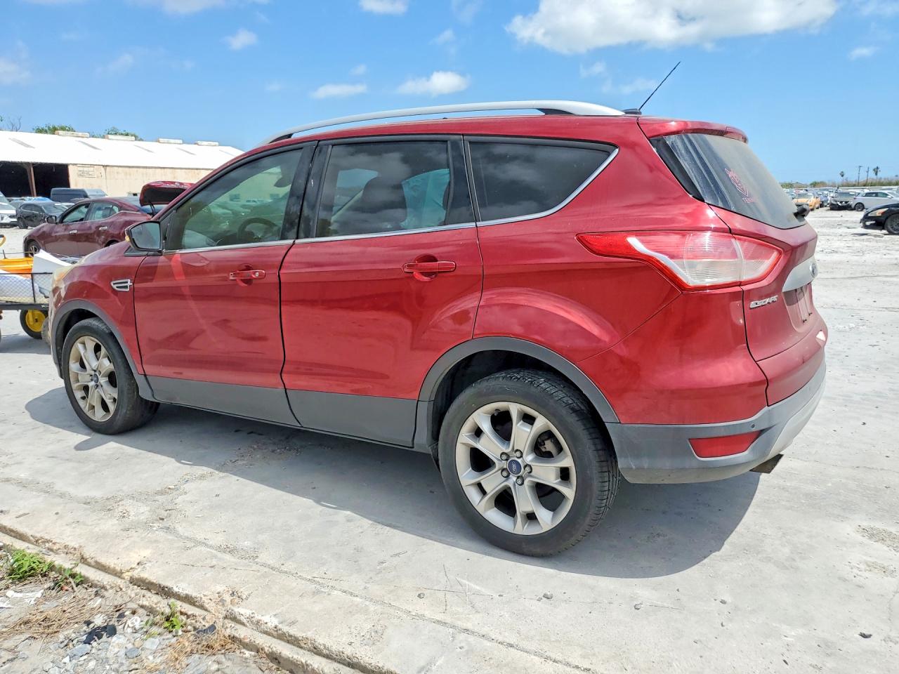 2014 Ford Escape Titanium Темно-бордовый vin: 1FMCU0JX2EUB71907