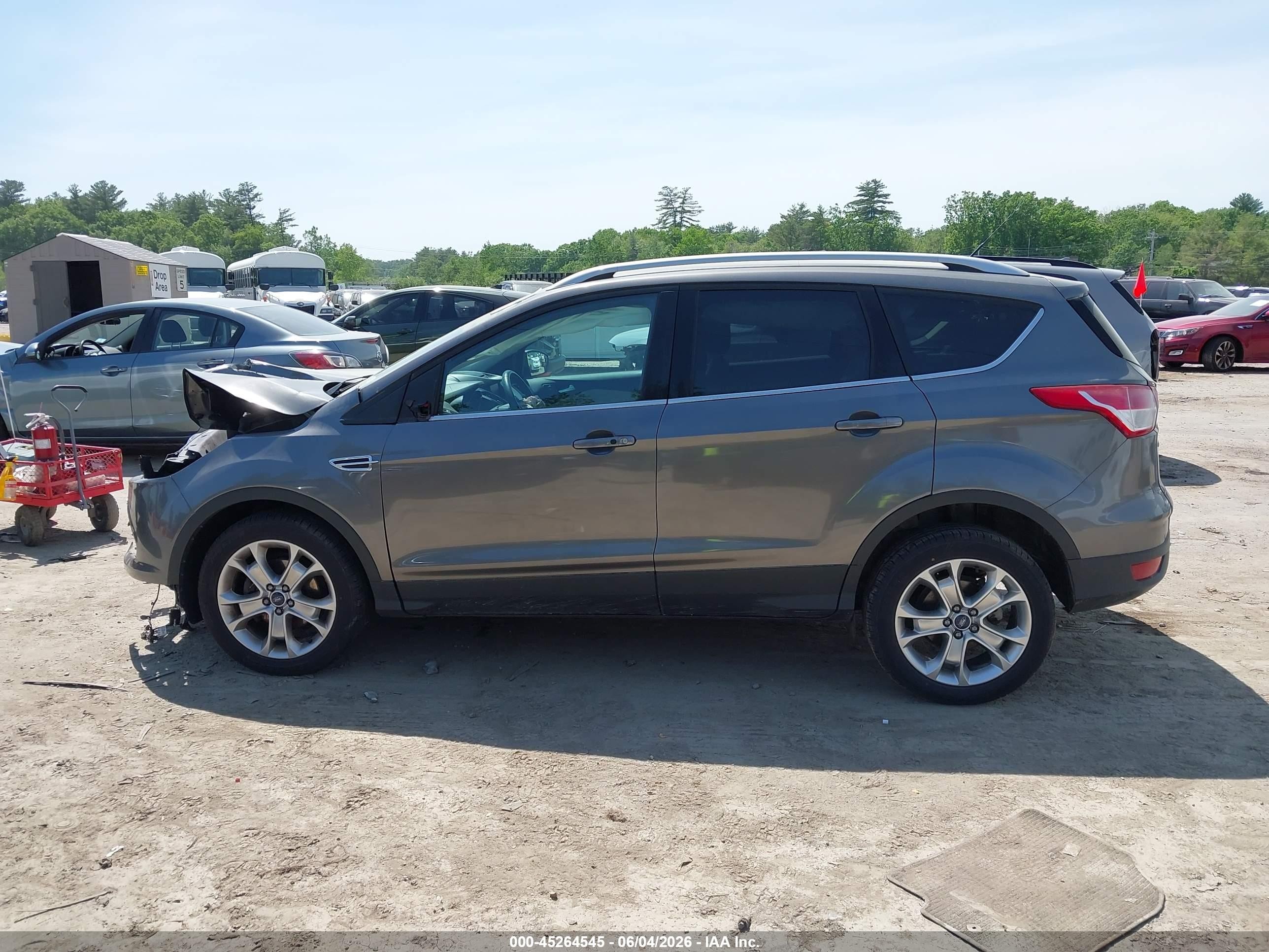 2014 Ford Escape Titanium Серый vin: 1FMCU0JX2EUC14058