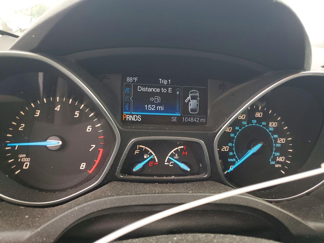 2014 Ford Escape Titanium White vin: 1FMCU0JX2EUC41258