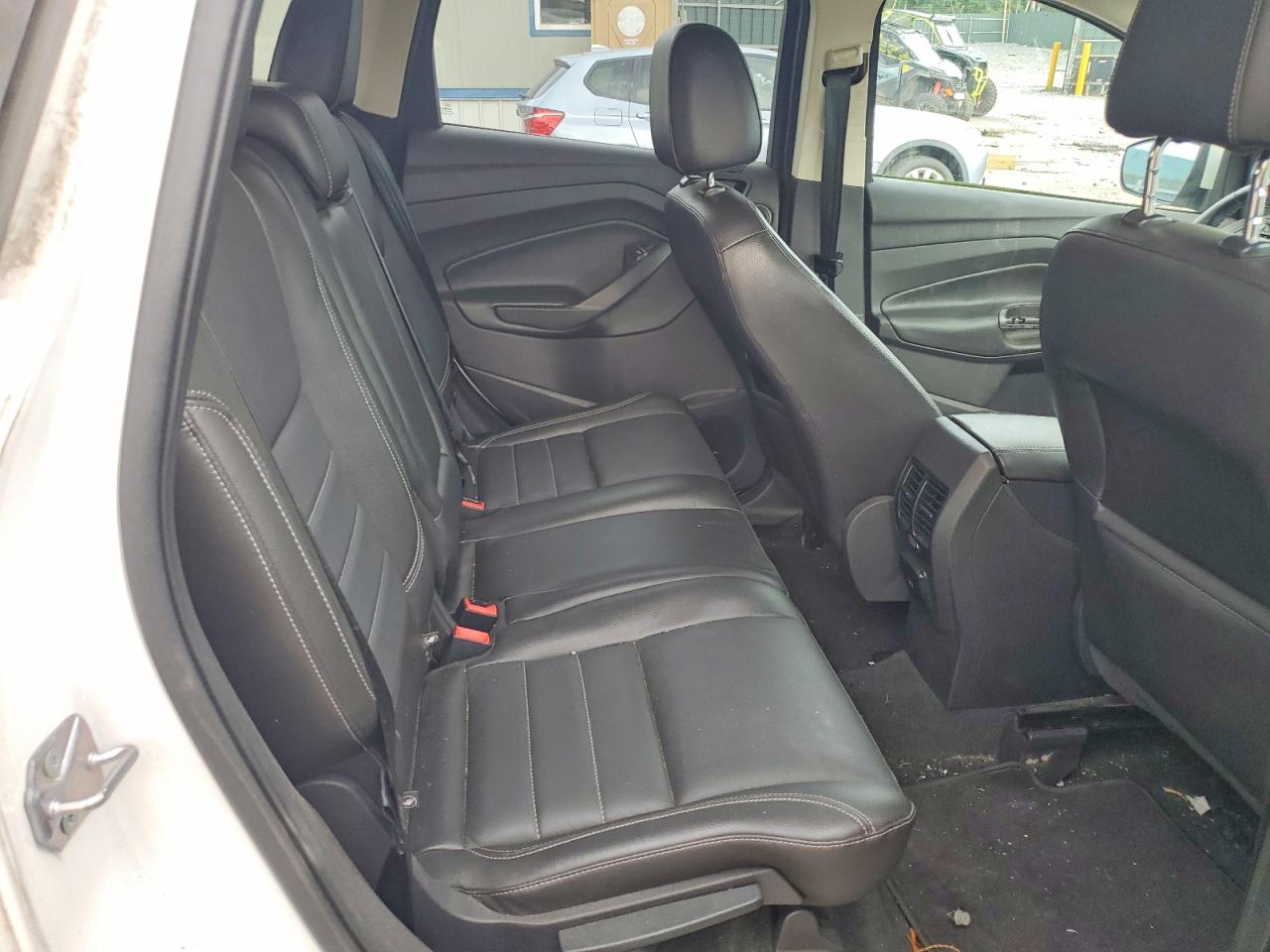 2014 Ford Escape Titanium White vin: 1FMCU0JX2EUC41258