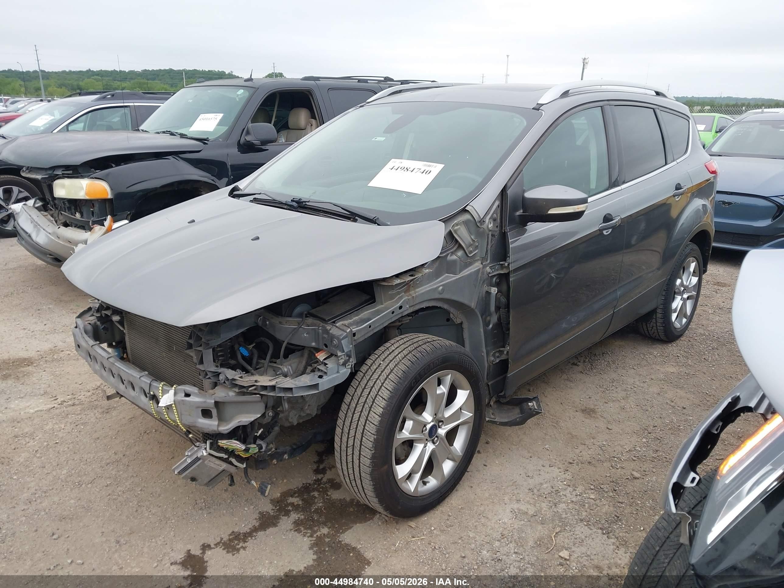 2014 Ford Escape Titanium Gray vin: 1FMCU0JX2EUC58903