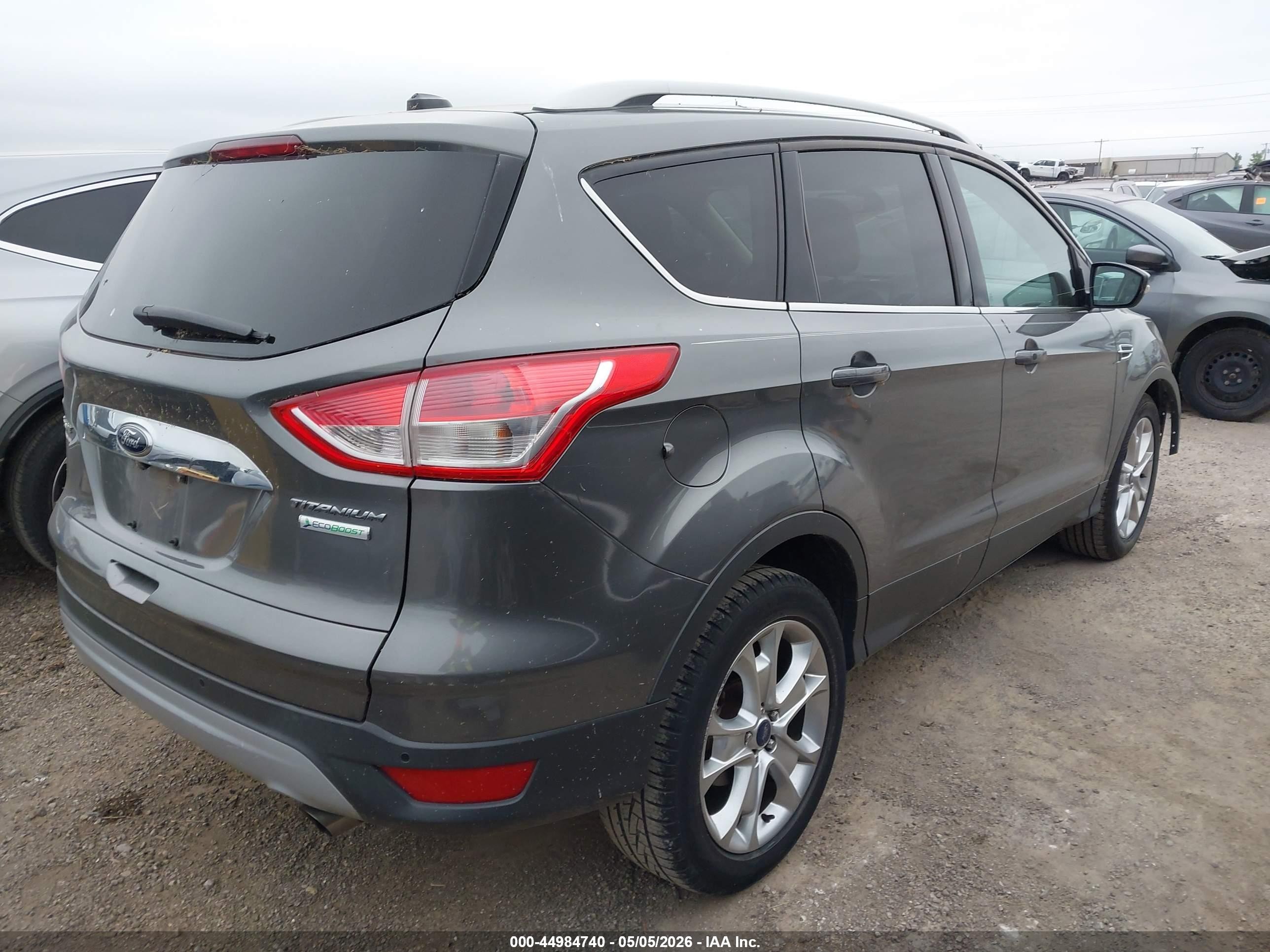 2014 Ford Escape Titanium Gray vin: 1FMCU0JX2EUC58903