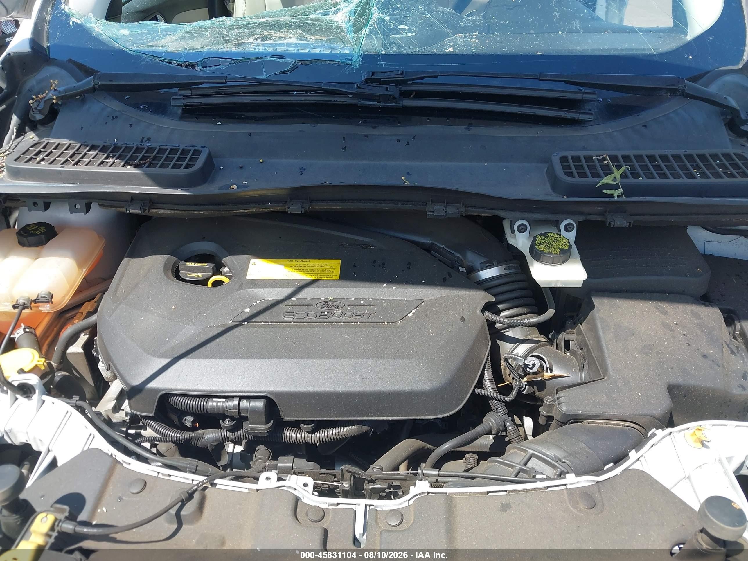 2015 Ford Escape Titanium Белый vin: 1FMCU0JX2FUB41324
