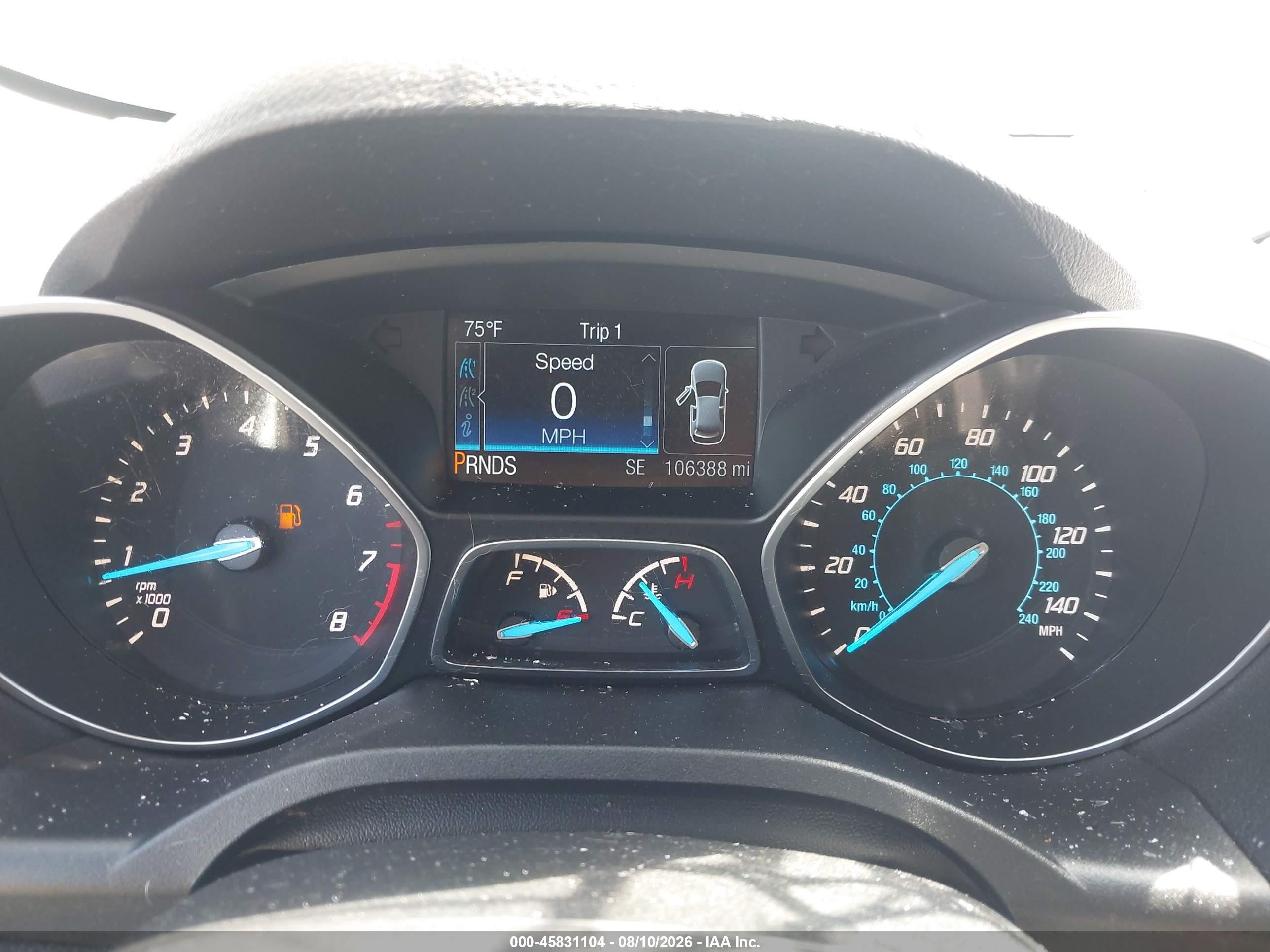 2015 Ford Escape Titanium Белый vin: 1FMCU0JX2FUB41324