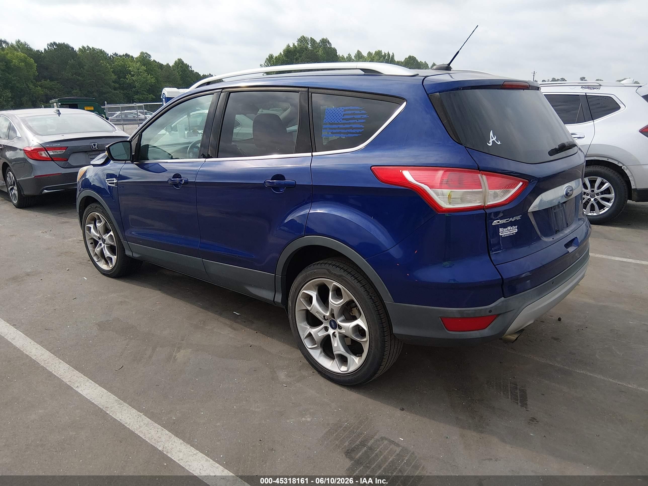 2014 Ford Escape Titanium Blue vin: 1FMCU0JX3EUB55084