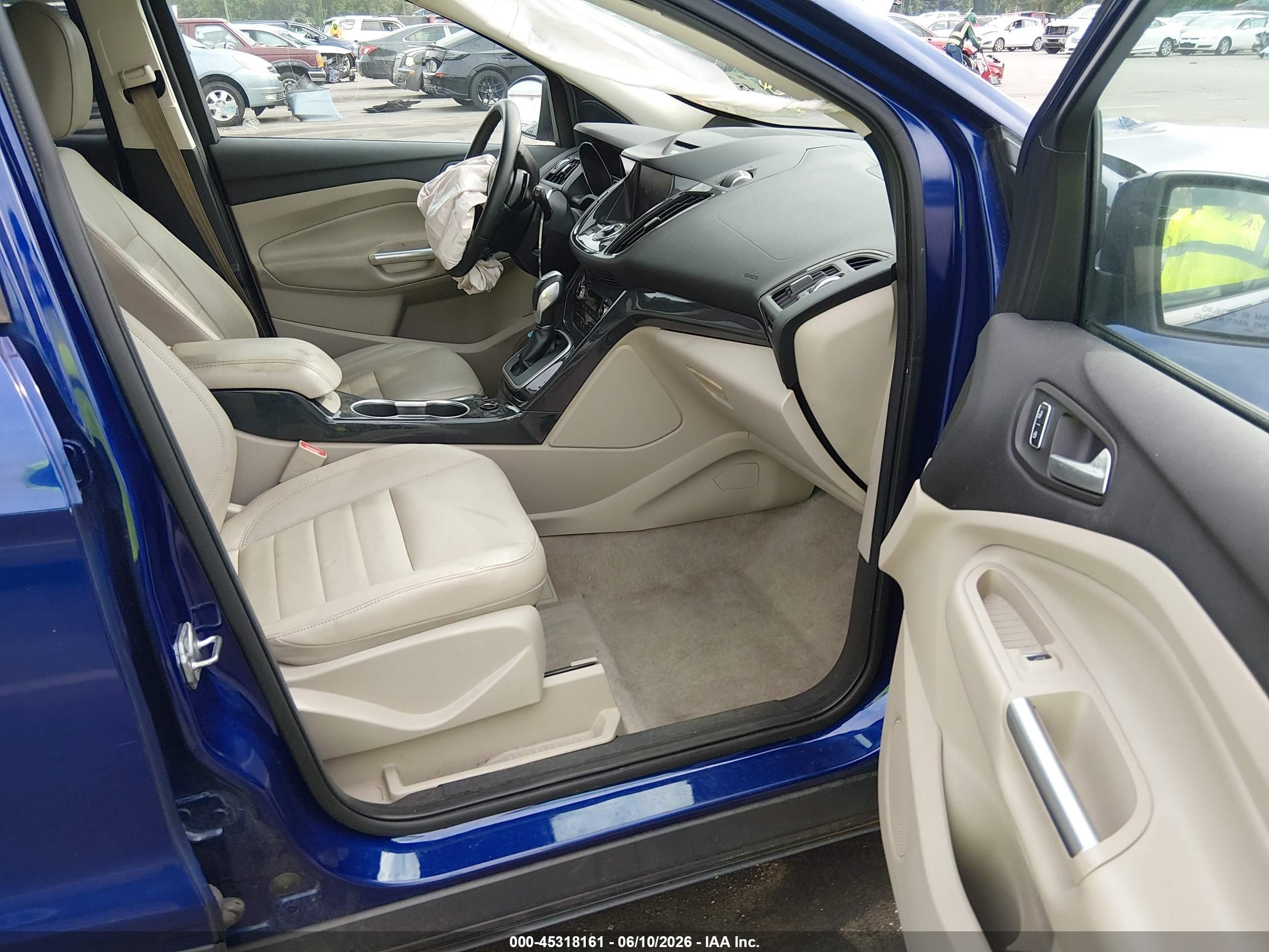 2014 Ford Escape Titanium Blue vin: 1FMCU0JX3EUB55084