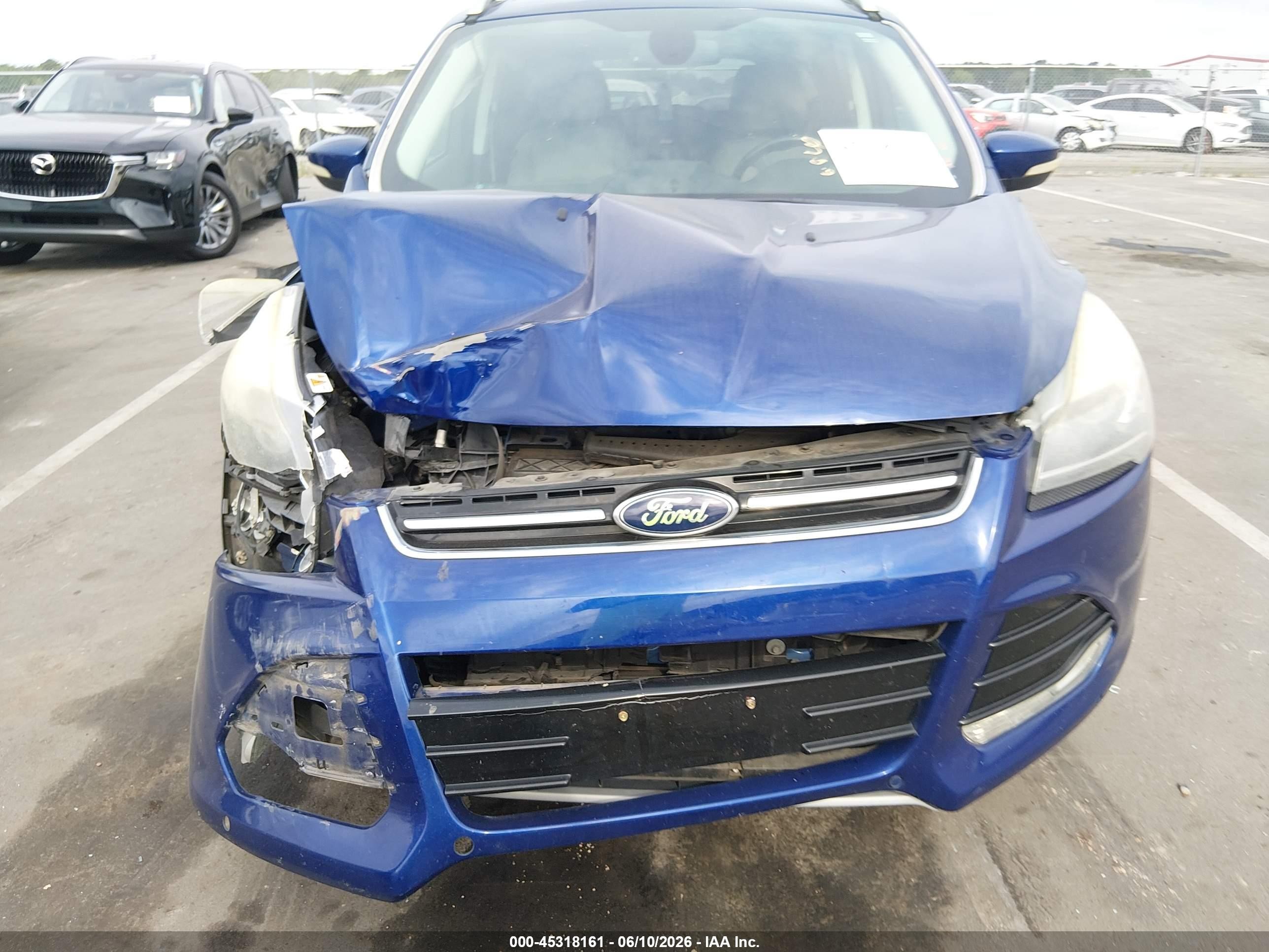 2014 Ford Escape Titanium Blue vin: 1FMCU0JX3EUB55084