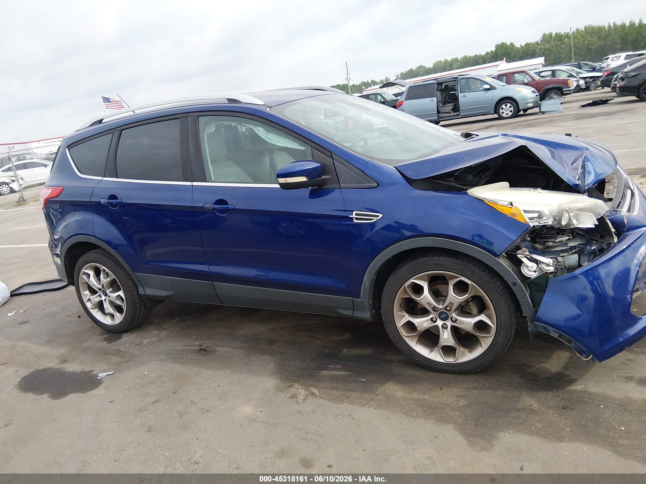 2014 Ford Escape Titanium Blue vin: 1FMCU0JX3EUB55084