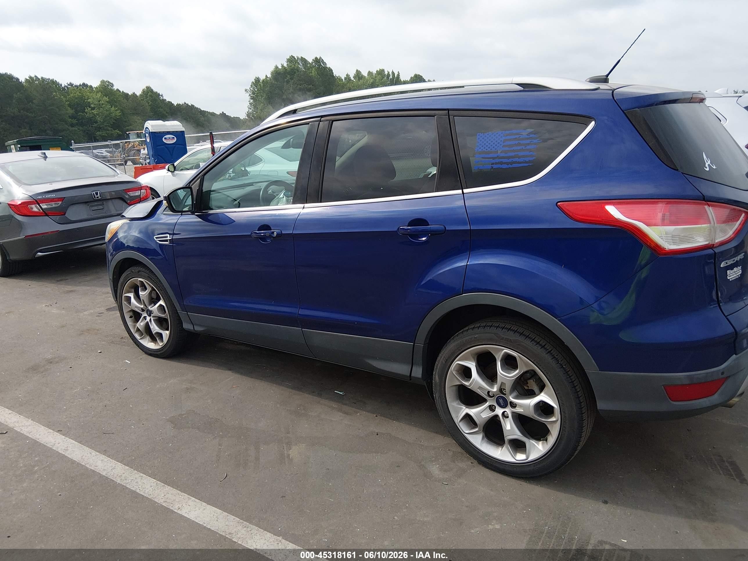 2014 Ford Escape Titanium Blue vin: 1FMCU0JX3EUB55084