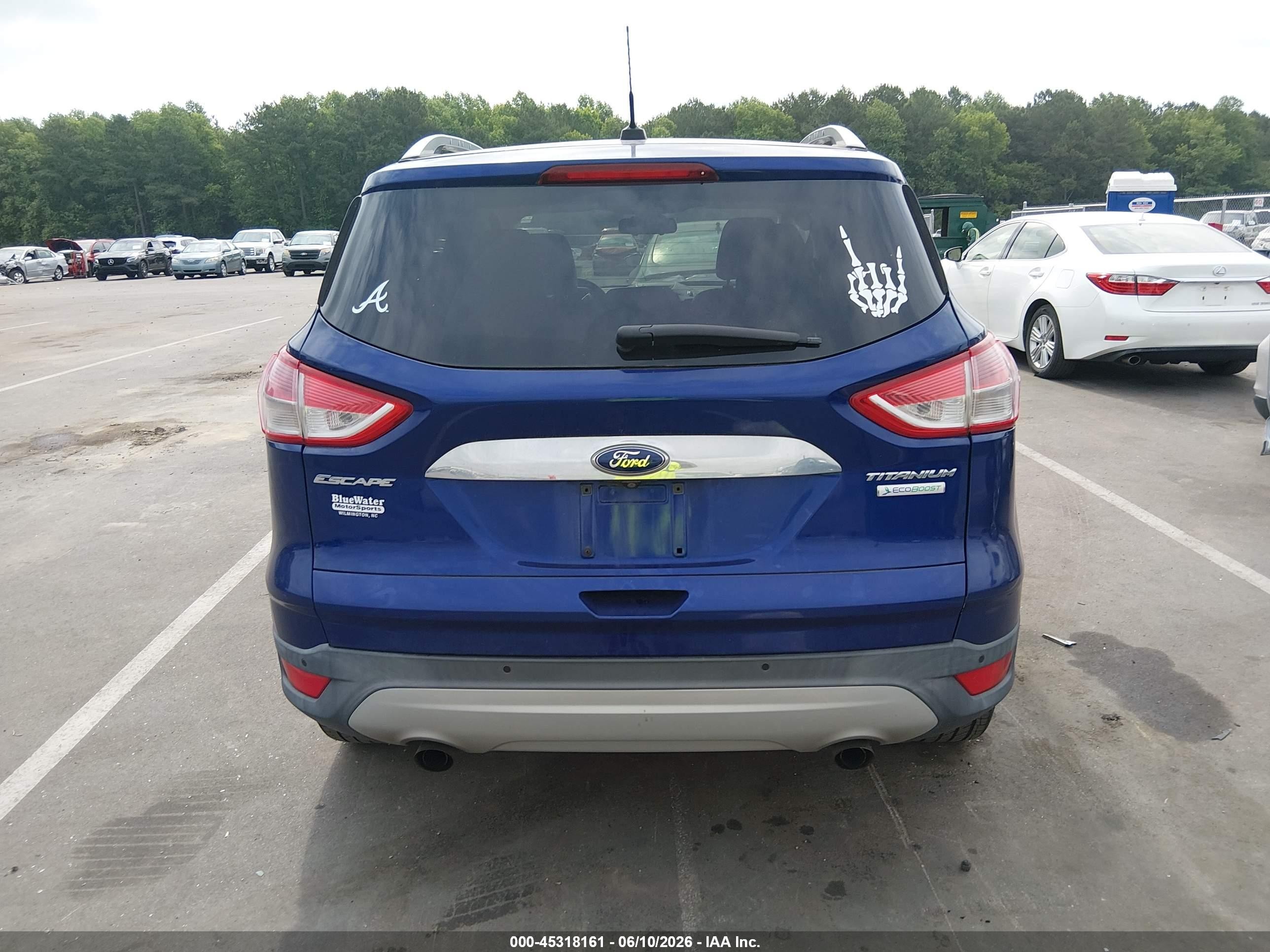 2014 Ford Escape Titanium Blue vin: 1FMCU0JX3EUB55084