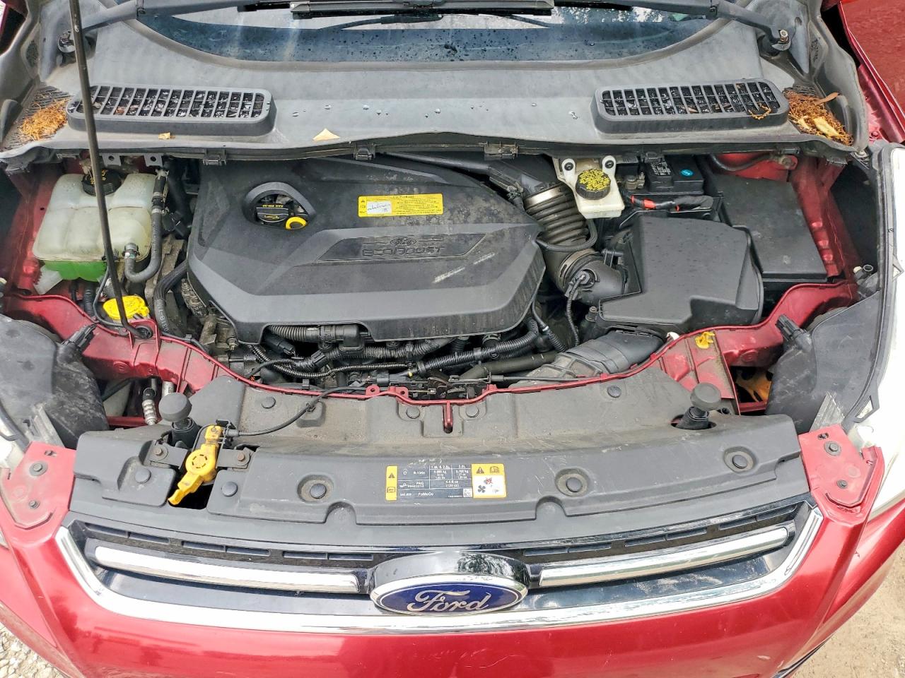 2014 Ford Escape Titanium Red vin: 1FMCU0JX3EUB57899
