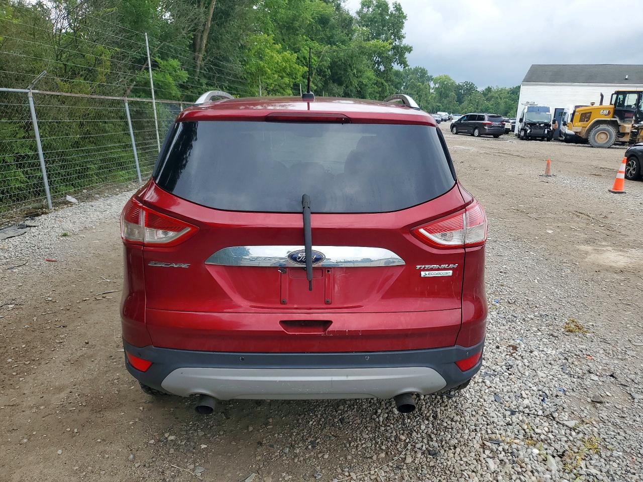 2014 Ford Escape Titanium Red vin: 1FMCU0JX3EUB57899