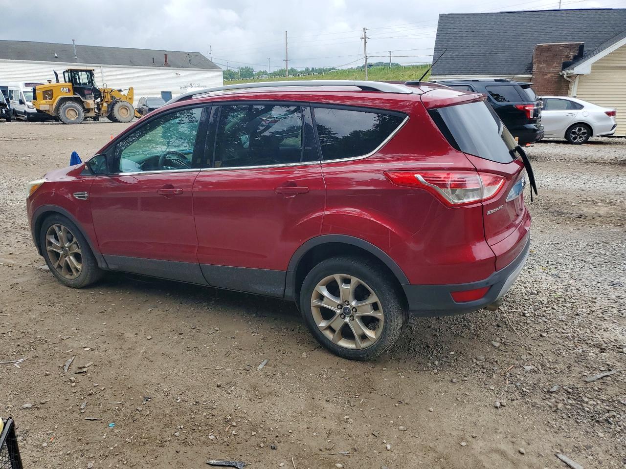 2014 Ford Escape Titanium Red vin: 1FMCU0JX3EUB57899
