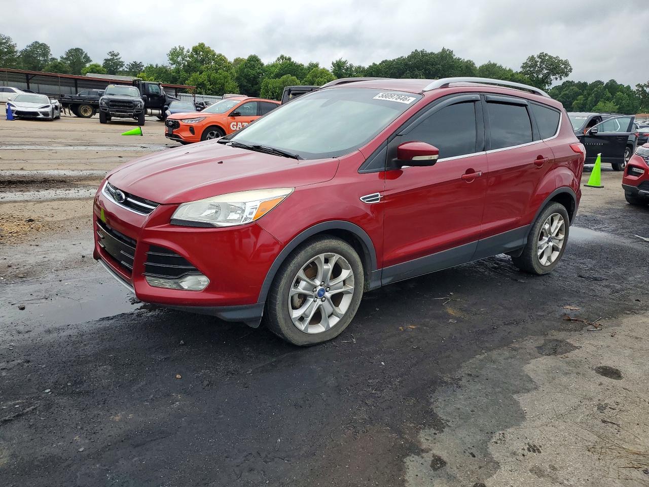 2014 Ford Escape Red vin: 1FMCU0JX3EUB69227