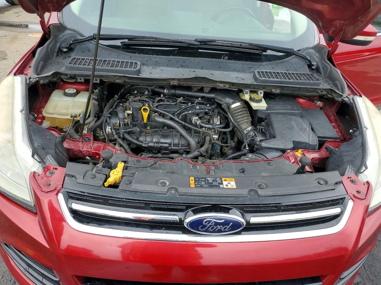 2014 Ford Escape Red vin: 1FMCU0JX3EUB69227