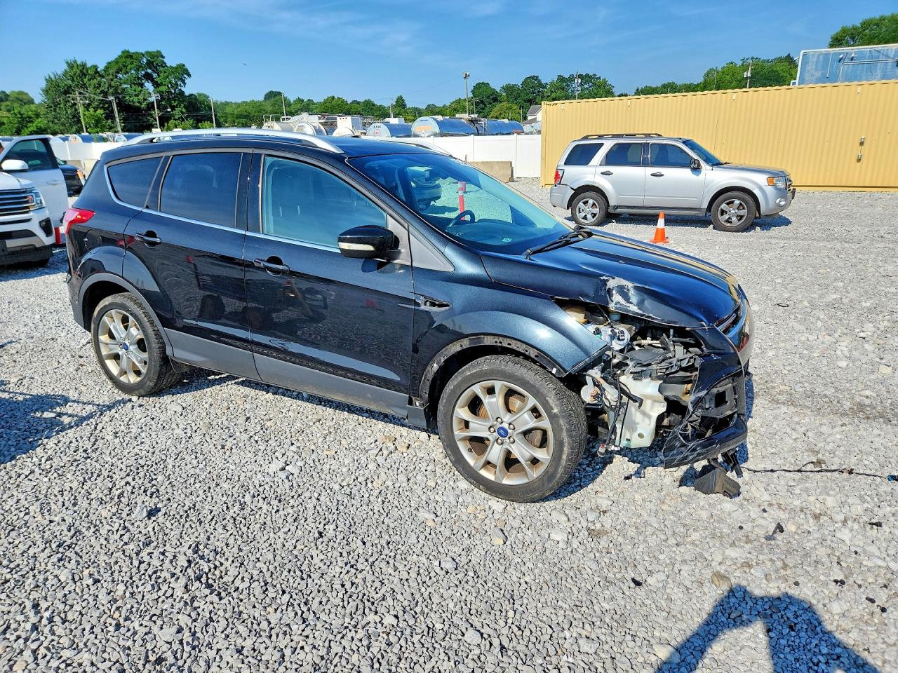 2015 Ford Escape Titanium Черный vin: 1FMCU0JX3FUA38882