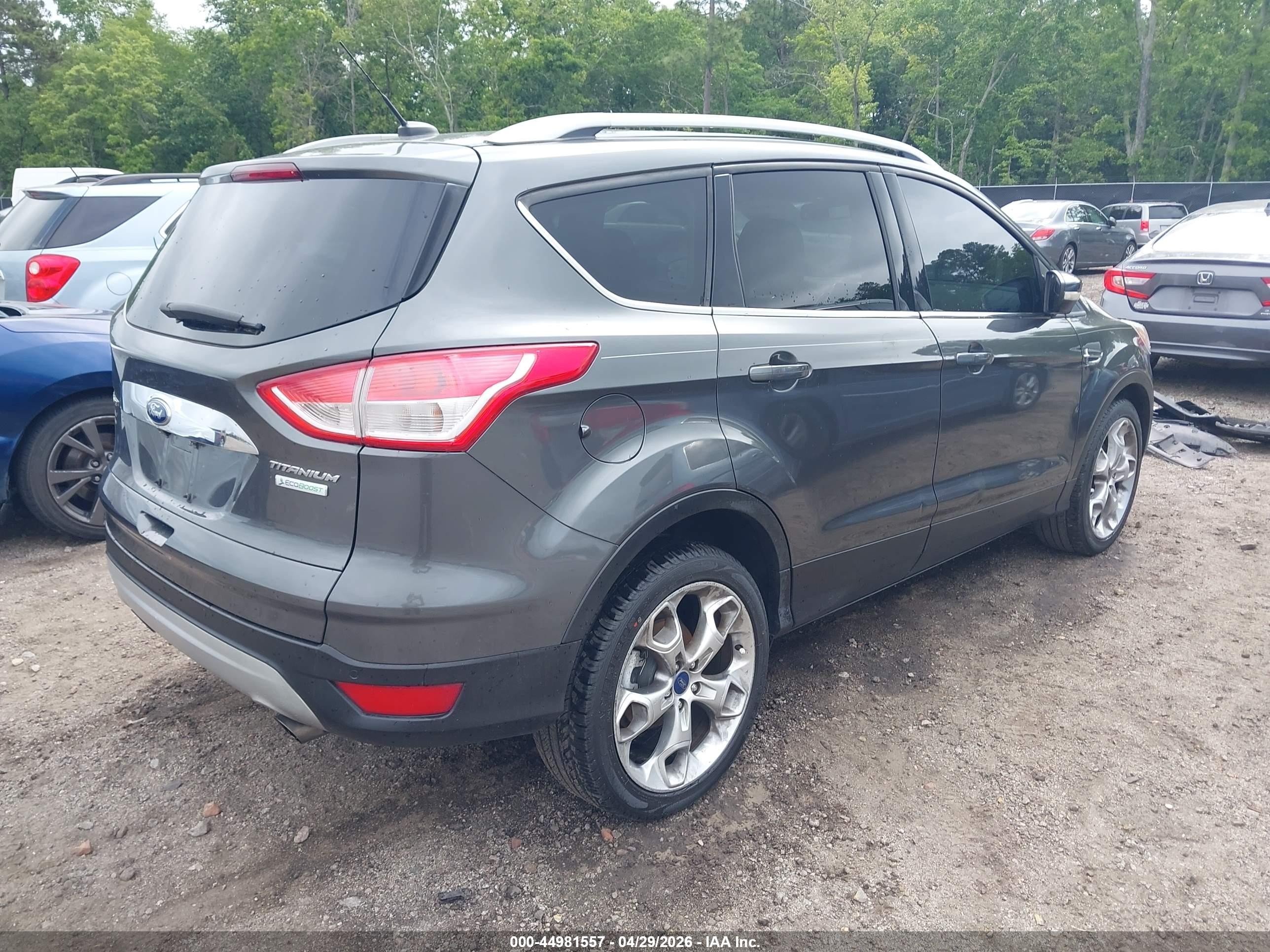 2015 Ford Escape Titanium Gray vin: 1FMCU0JX3FUB00443