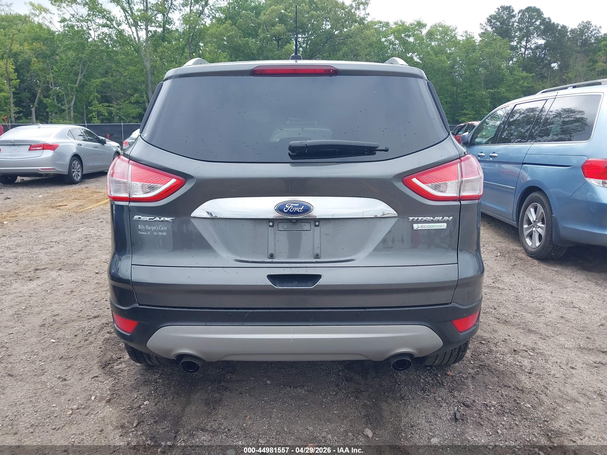 2015 Ford Escape Titanium Gray vin: 1FMCU0JX3FUB00443