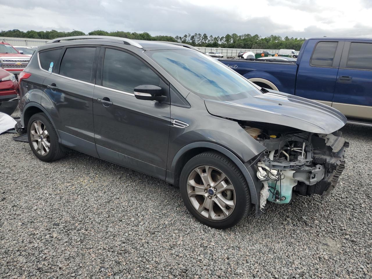 2015 Ford Escape Titanium Серый vin: 1FMCU0JX3FUB11264