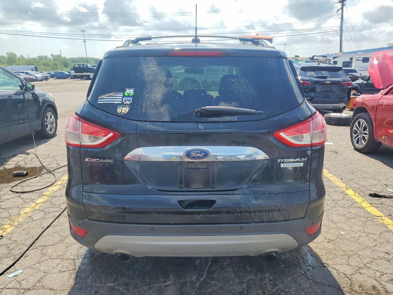 2015 Ford Escape Titanium Charcoal vin: 1FMCU0JX3FUB47892