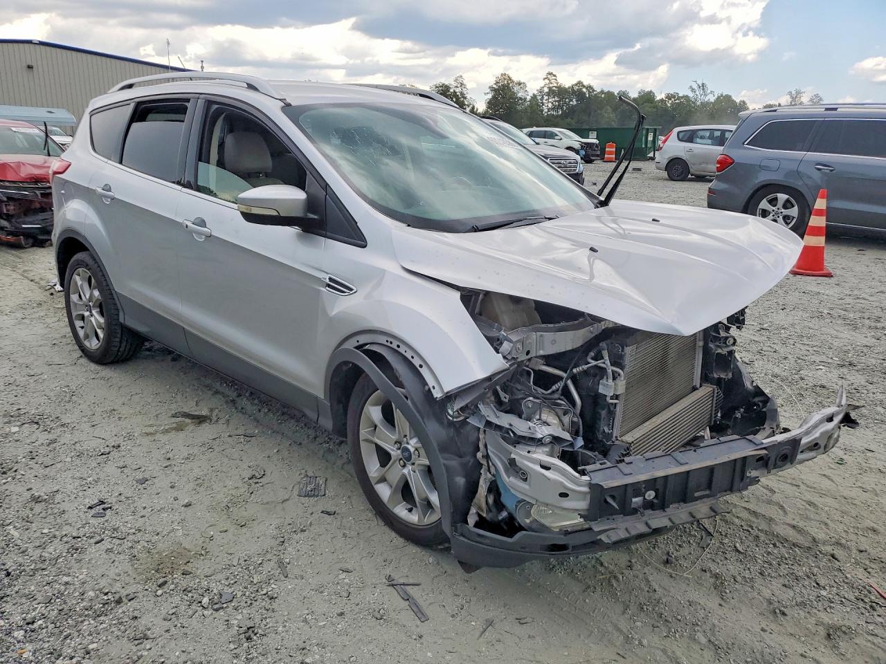 2015 Ford Escape Titanium Silver vin: 1FMCU0JX3FUB77622