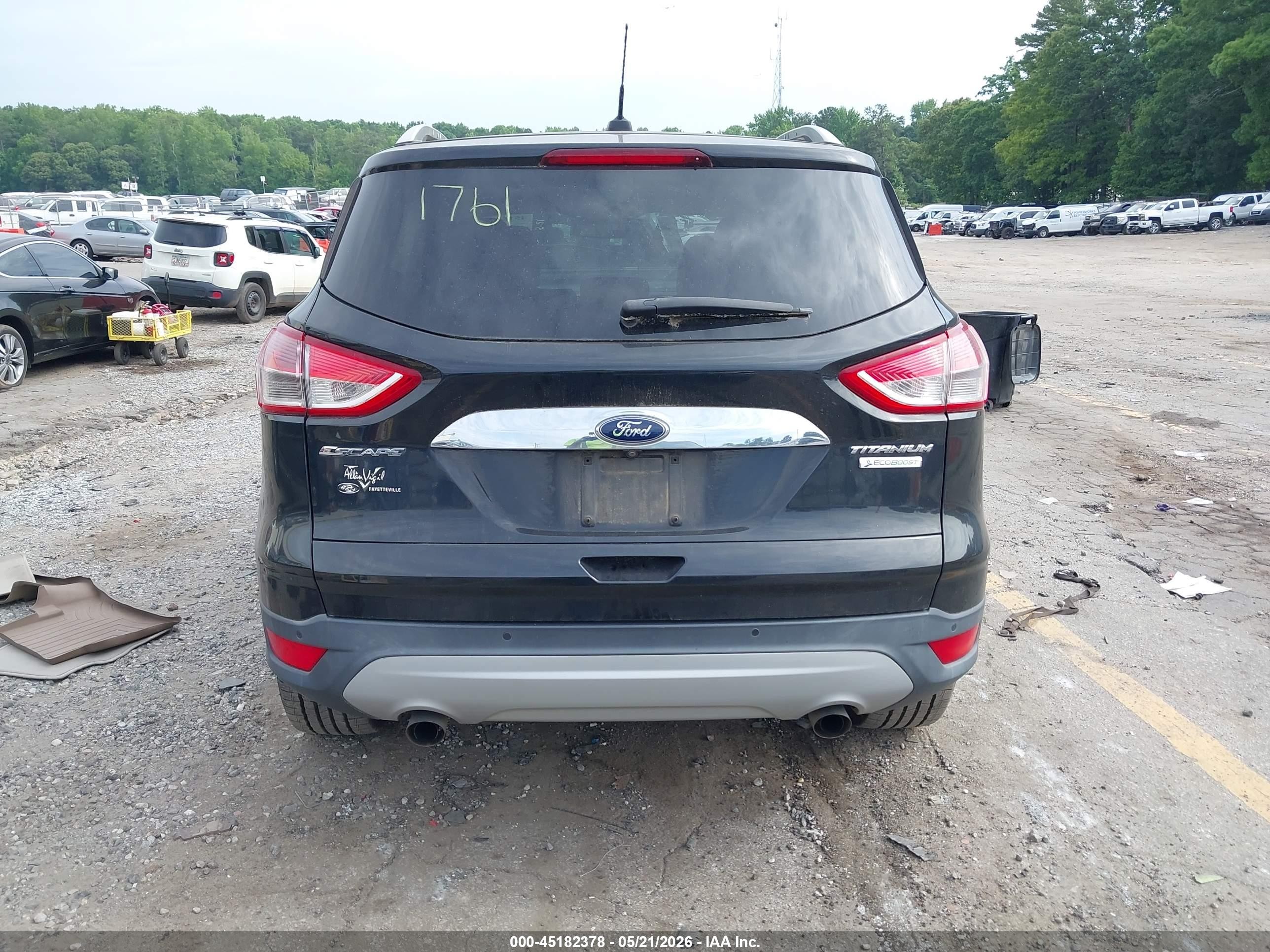 2015 Ford Escape Titanium Black vin: 1FMCU0JX3FUC31761