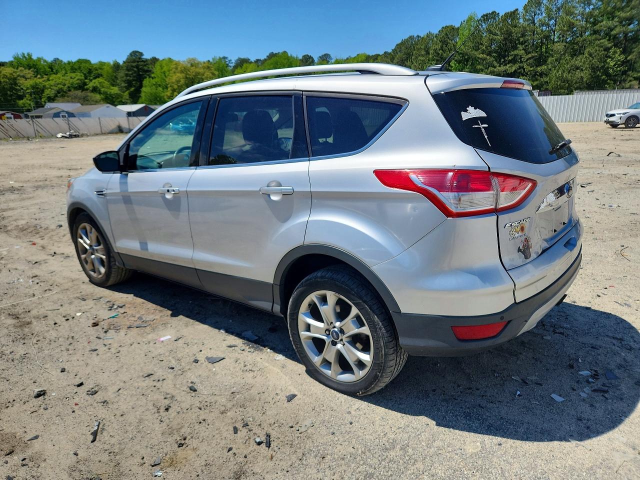 2014 Ford Escape Titanium Silver vin: 1FMCU0JX4EUB20103