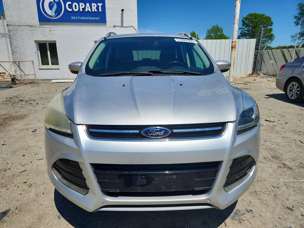 2014 Ford Escape Titanium Silver vin: 1FMCU0JX4EUB20103