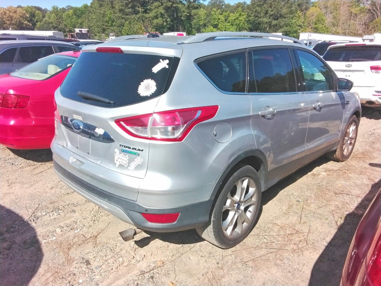2014 Ford Escape Titanium Silver vin: 1FMCU0JX4EUB20103