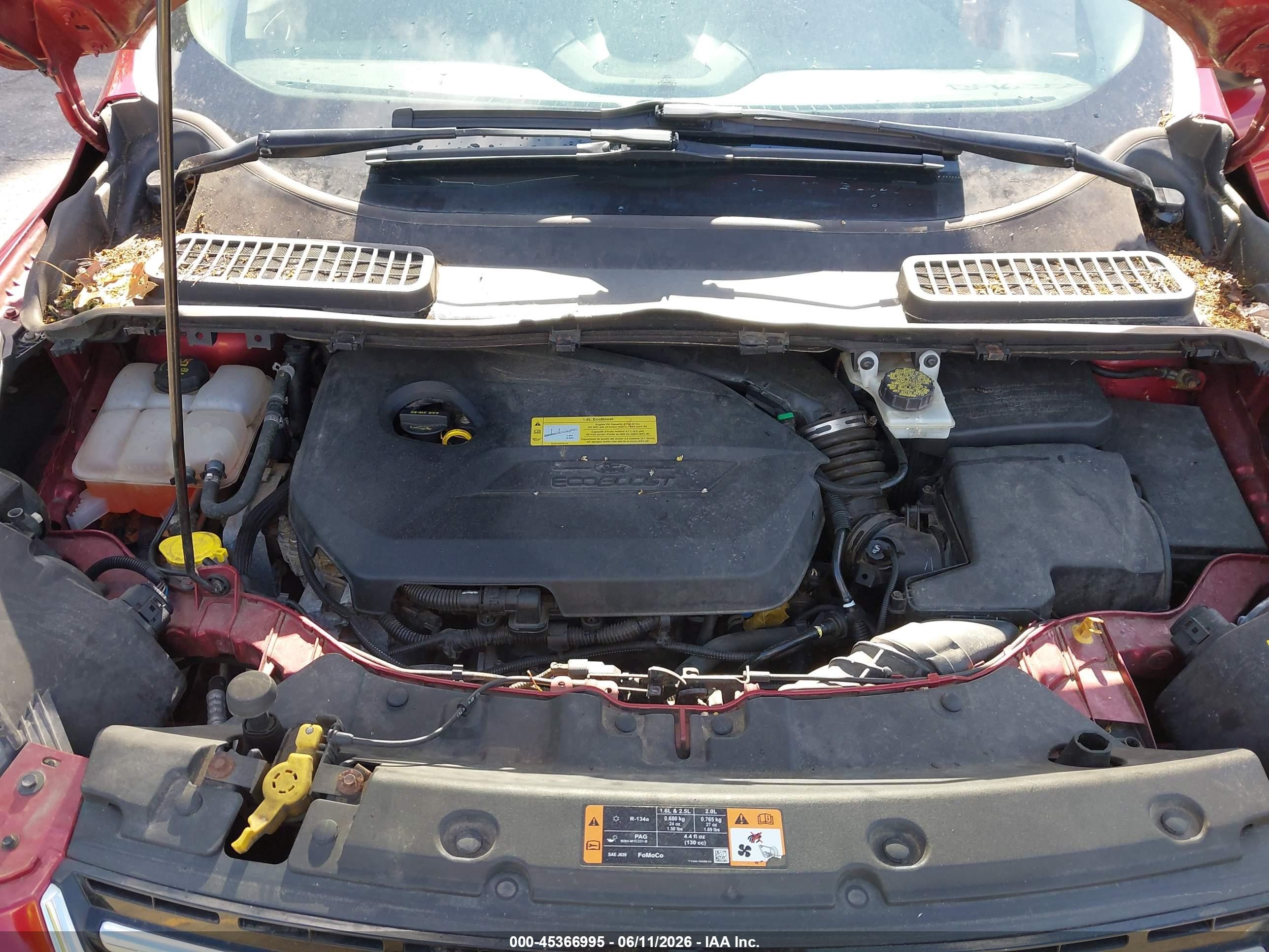 2014 Ford Escape Titanium Красный vin: 1FMCU0JX4EUB96355
