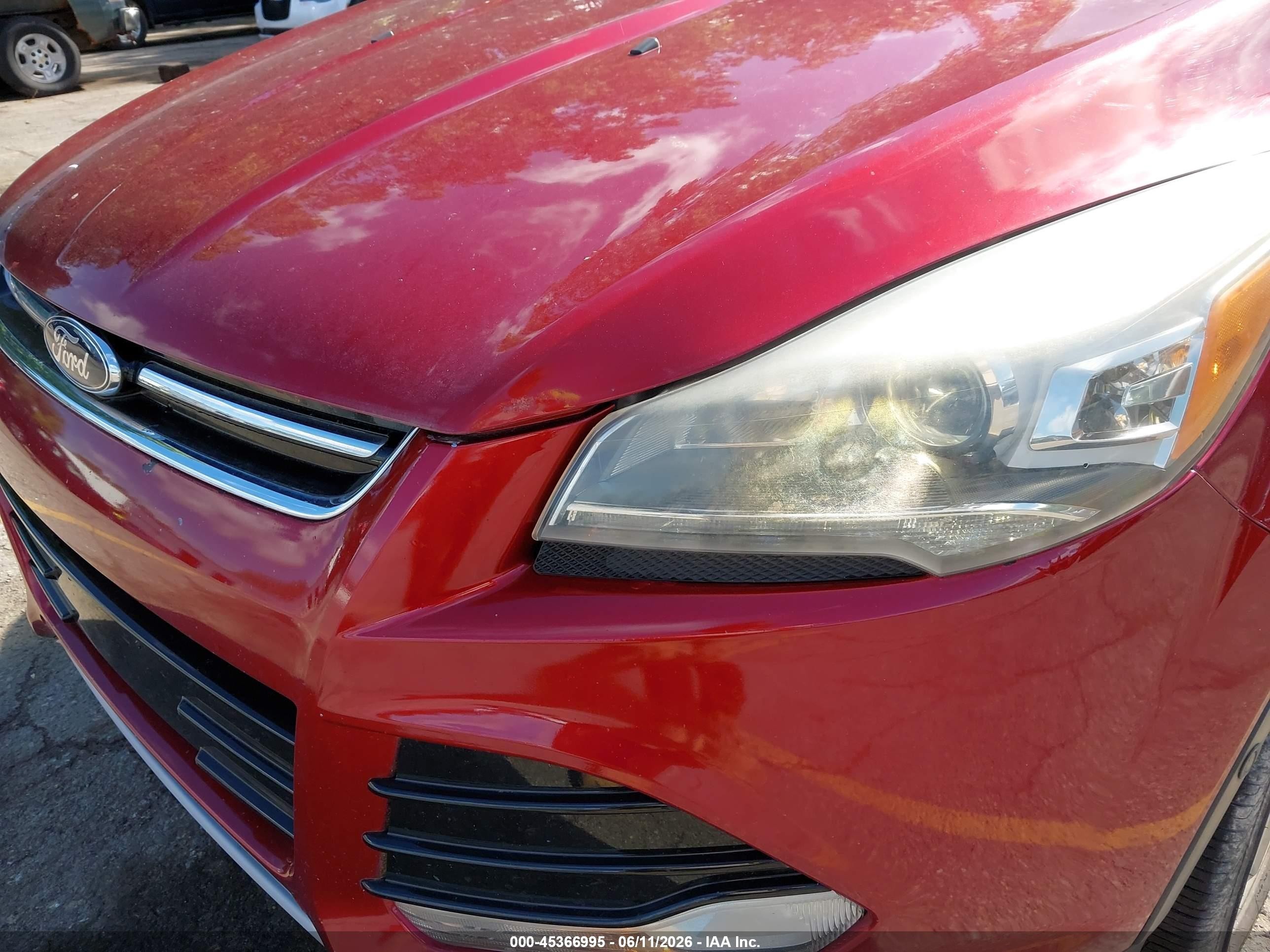 2014 Ford Escape Titanium Красный vin: 1FMCU0JX4EUB96355
