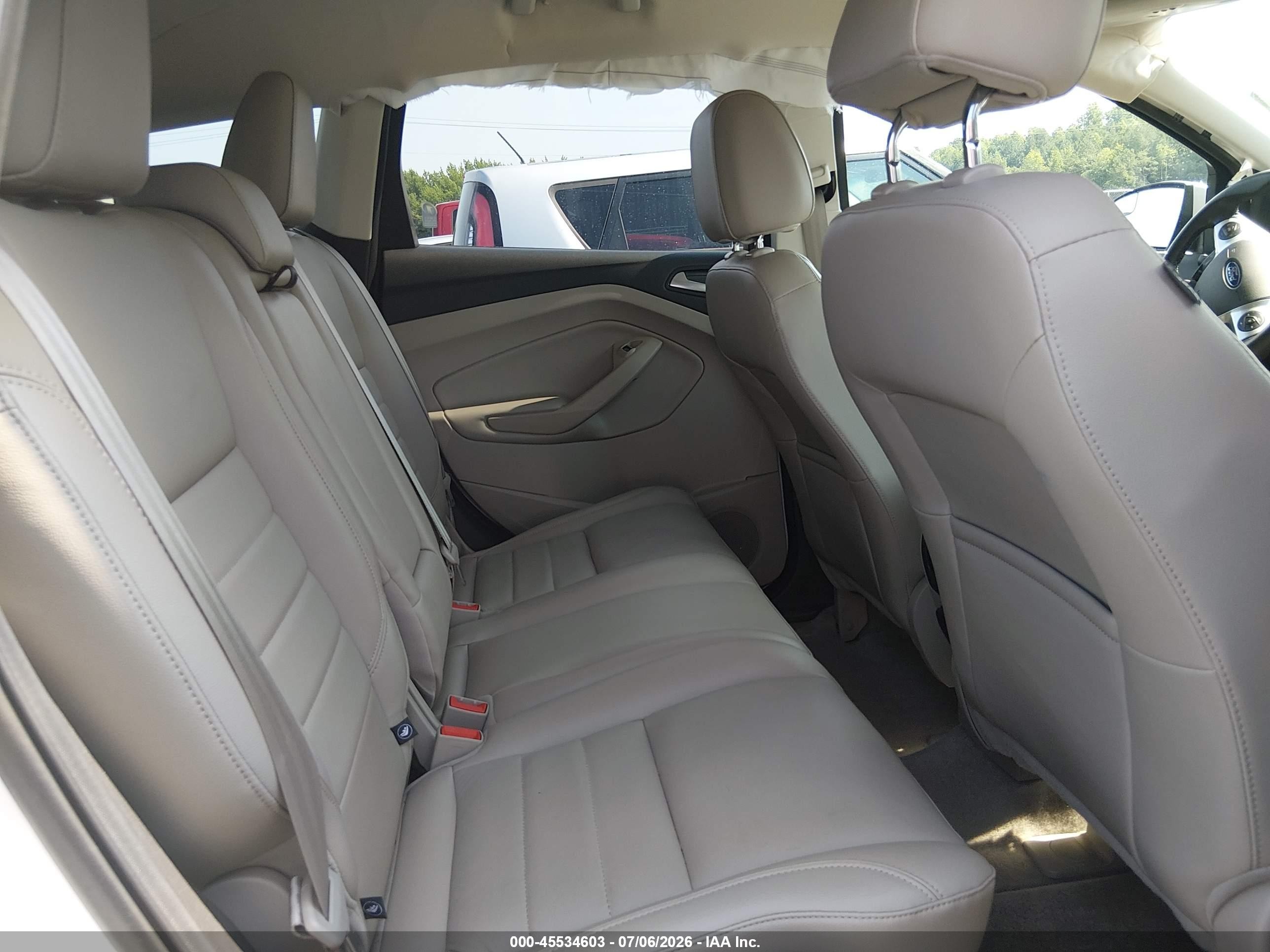 2014 Ford Escape Titanium Белый vin: 1FMCU0JX4EUC81373