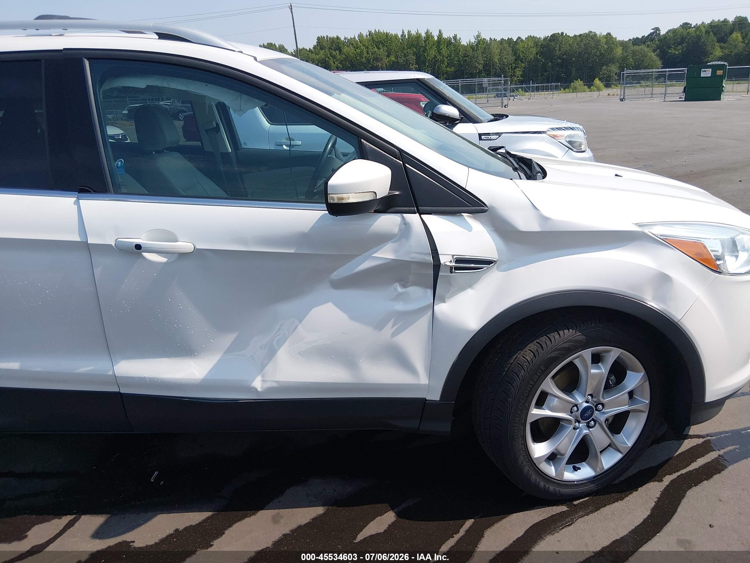 2014 Ford Escape Titanium Белый vin: 1FMCU0JX4EUC81373