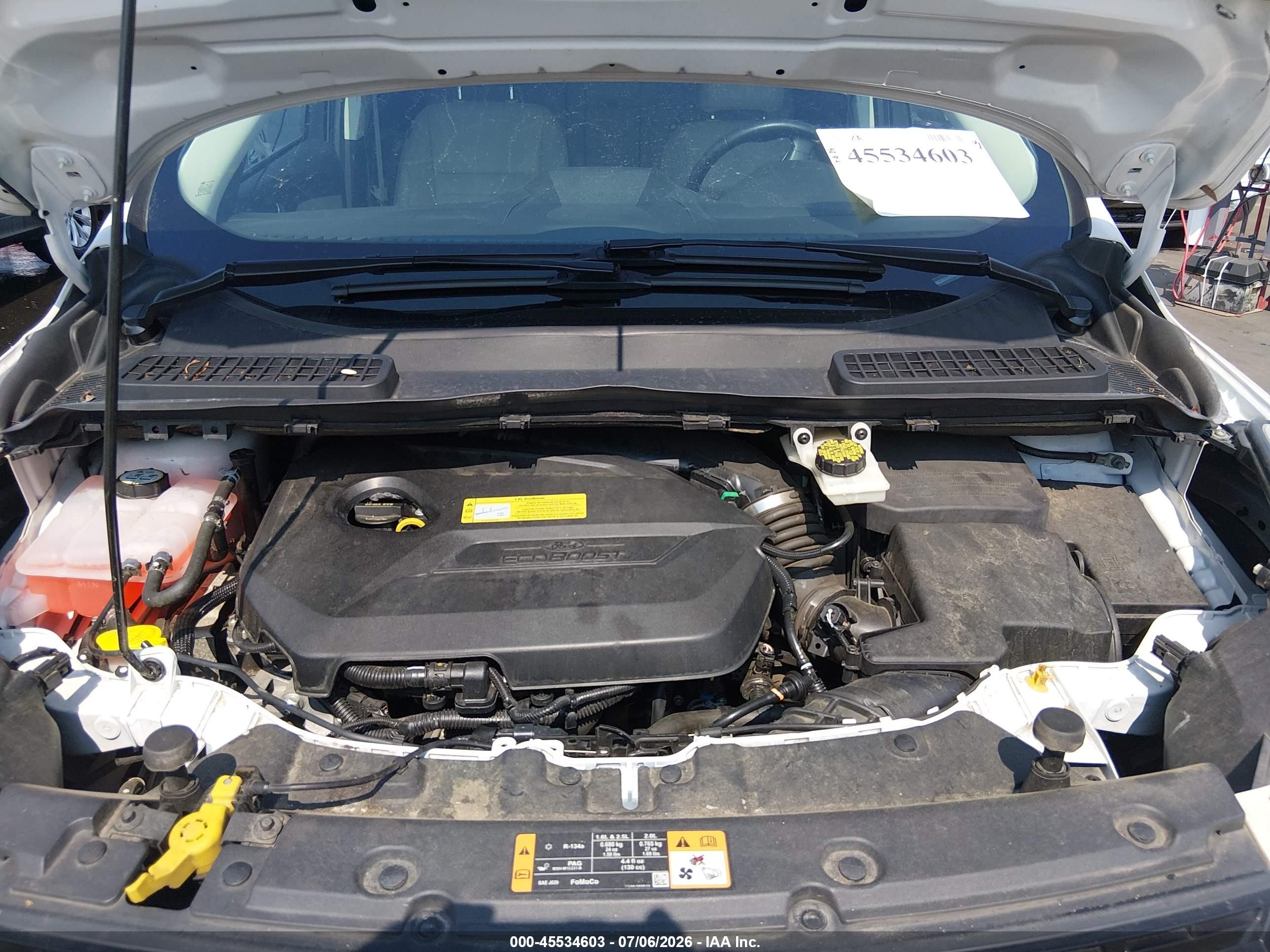 2014 Ford Escape Titanium Белый vin: 1FMCU0JX4EUC81373