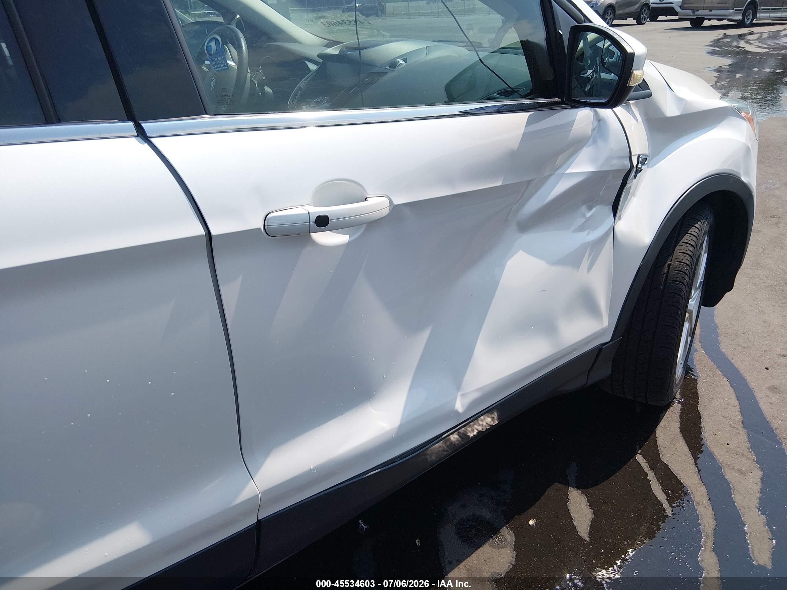 2014 Ford Escape Titanium Белый vin: 1FMCU0JX4EUC81373