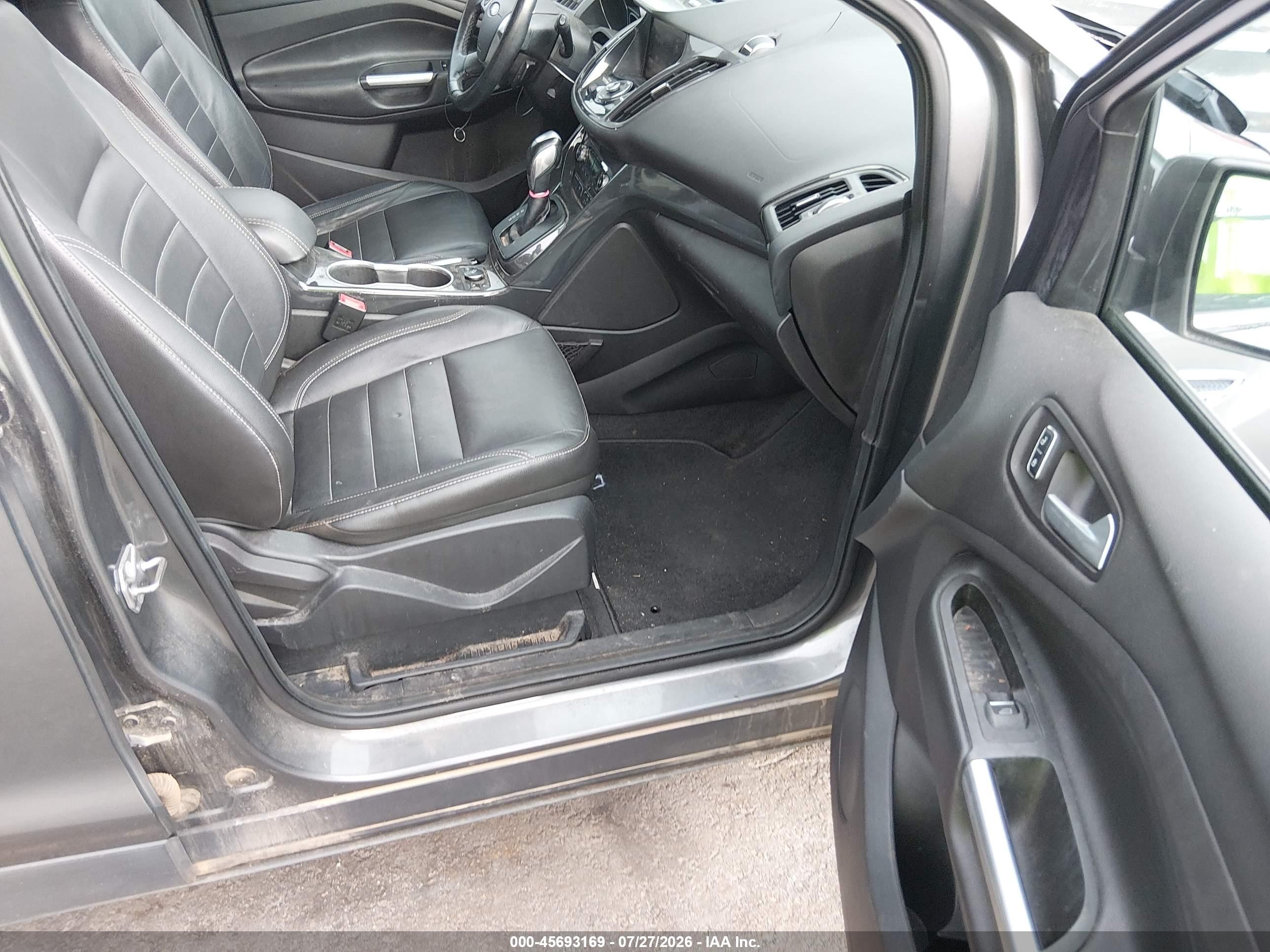 2014 Ford Escape Titanium Серый vin: 1FMCU0JX4EUD99990