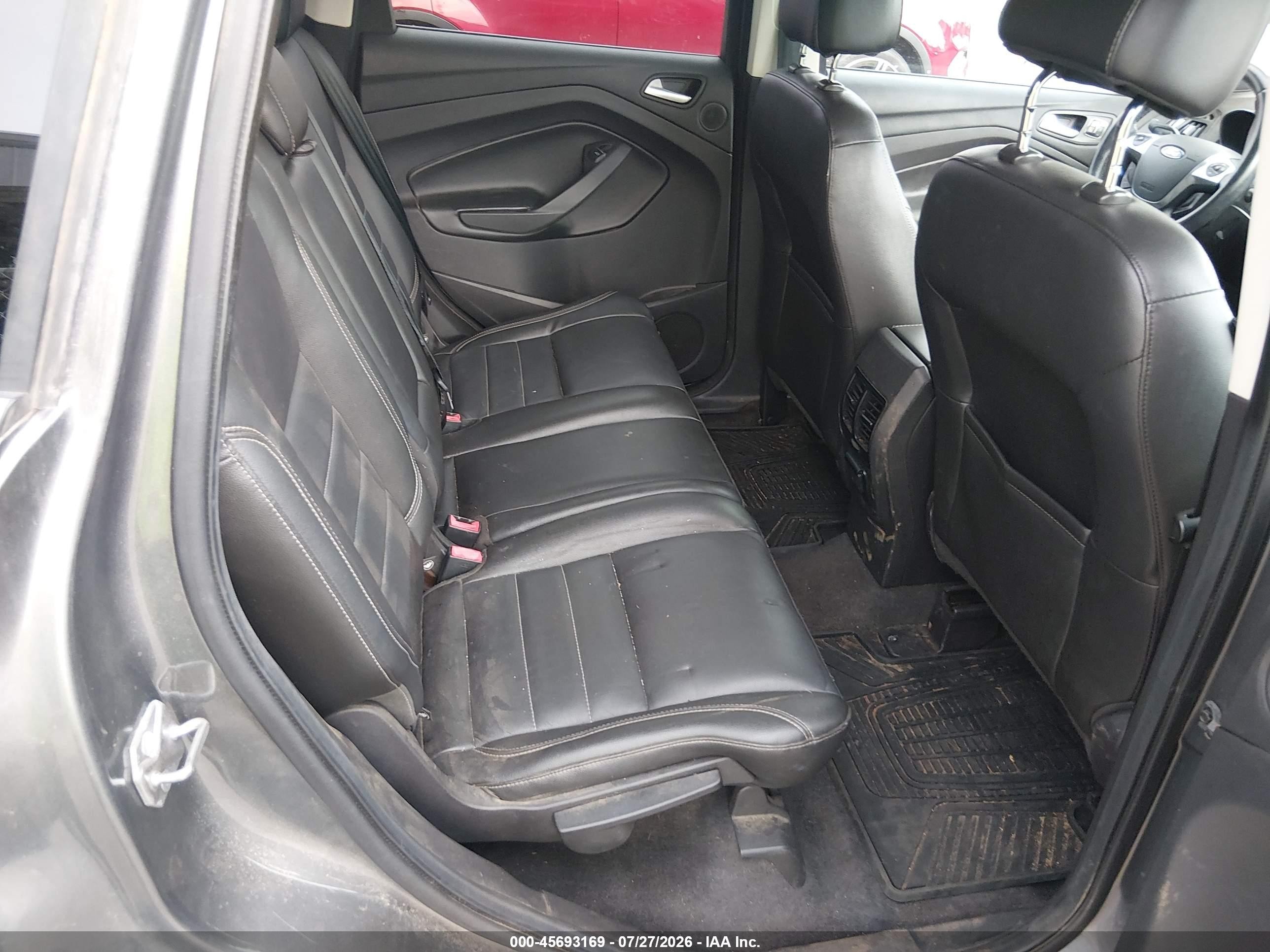 2014 Ford Escape Titanium Серый vin: 1FMCU0JX4EUD99990