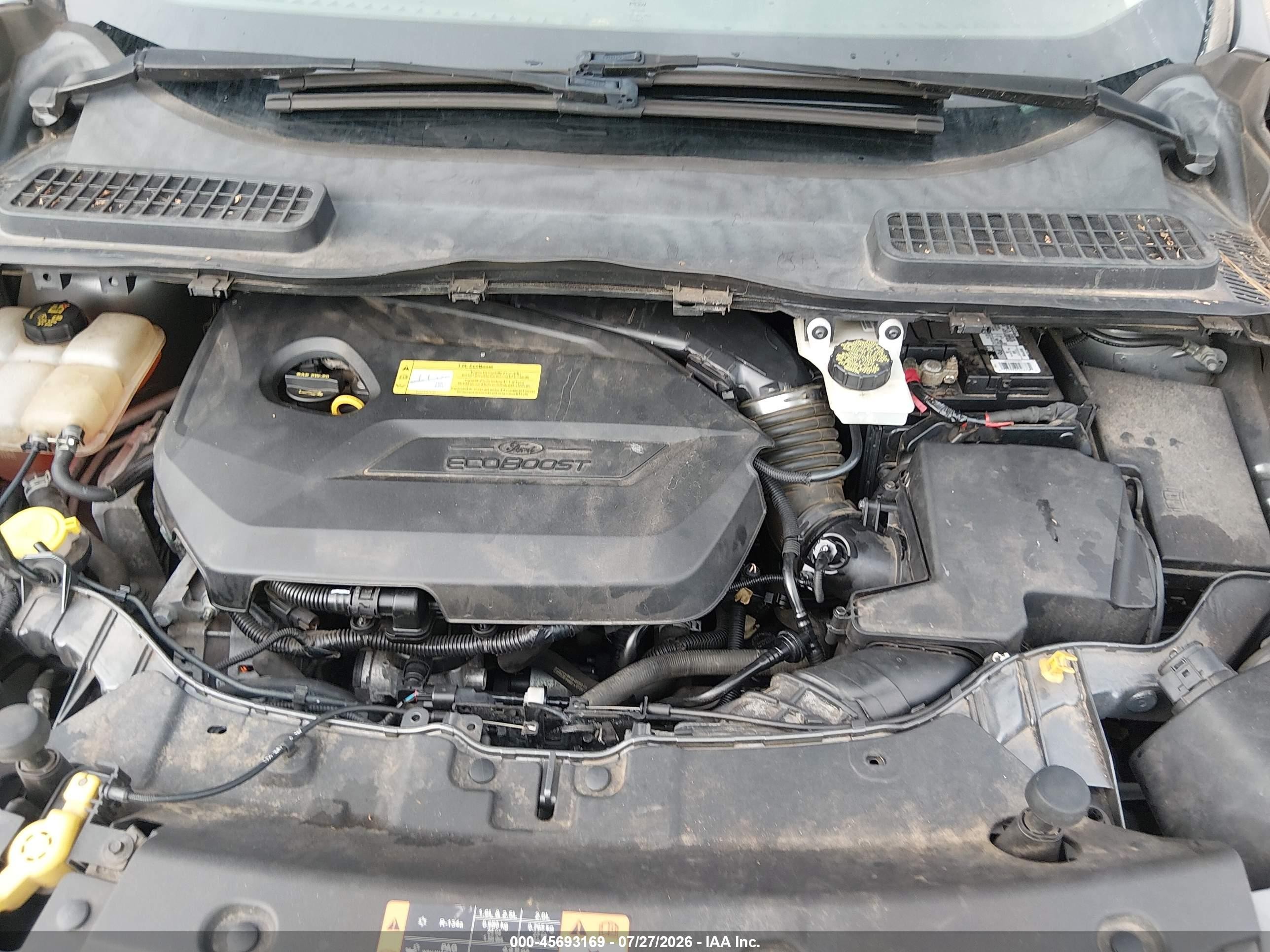 2014 Ford Escape Titanium Серый vin: 1FMCU0JX4EUD99990