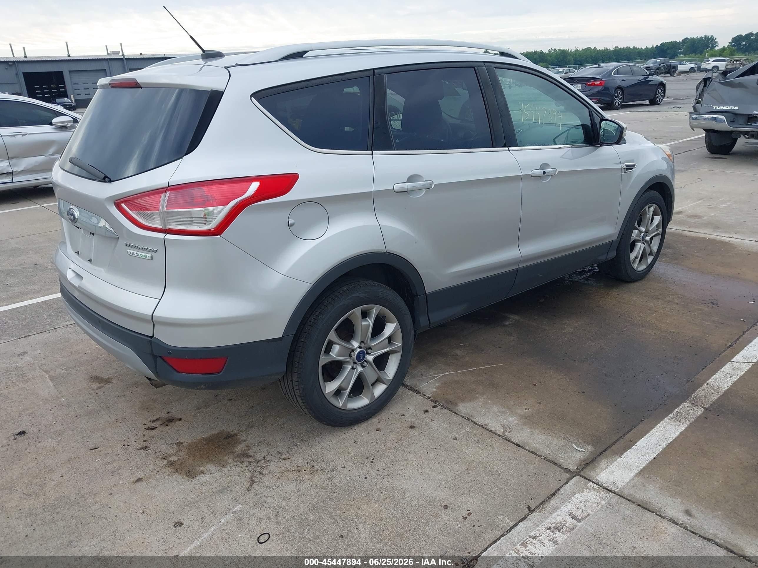 2014 Ford Escape Titanium Silver vin: 1FMCU0JX4EUE37539