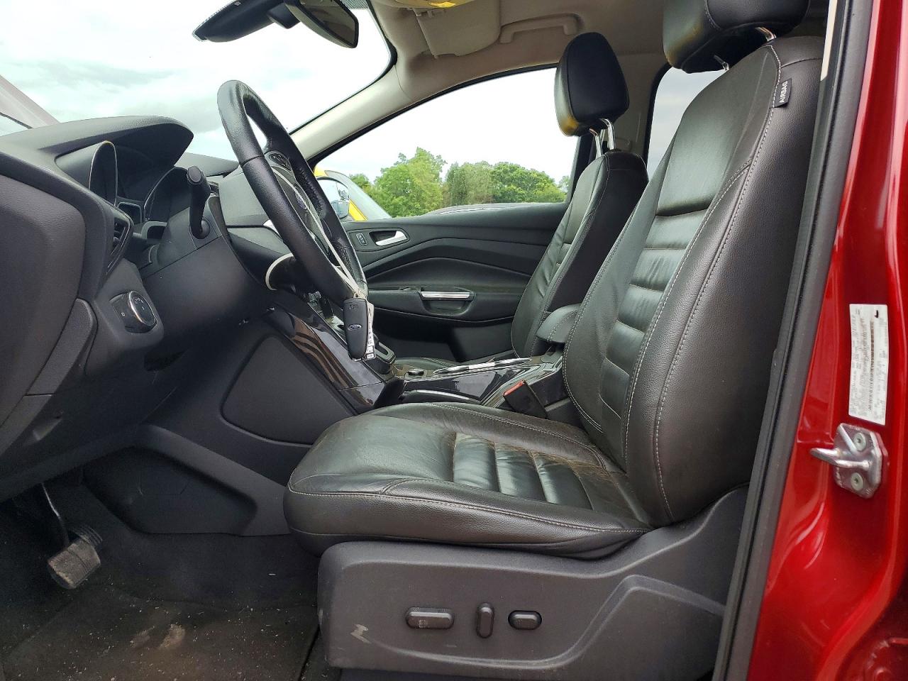 2015 Ford Escape Titanium Red vin: 1FMCU0JX4FUA47042